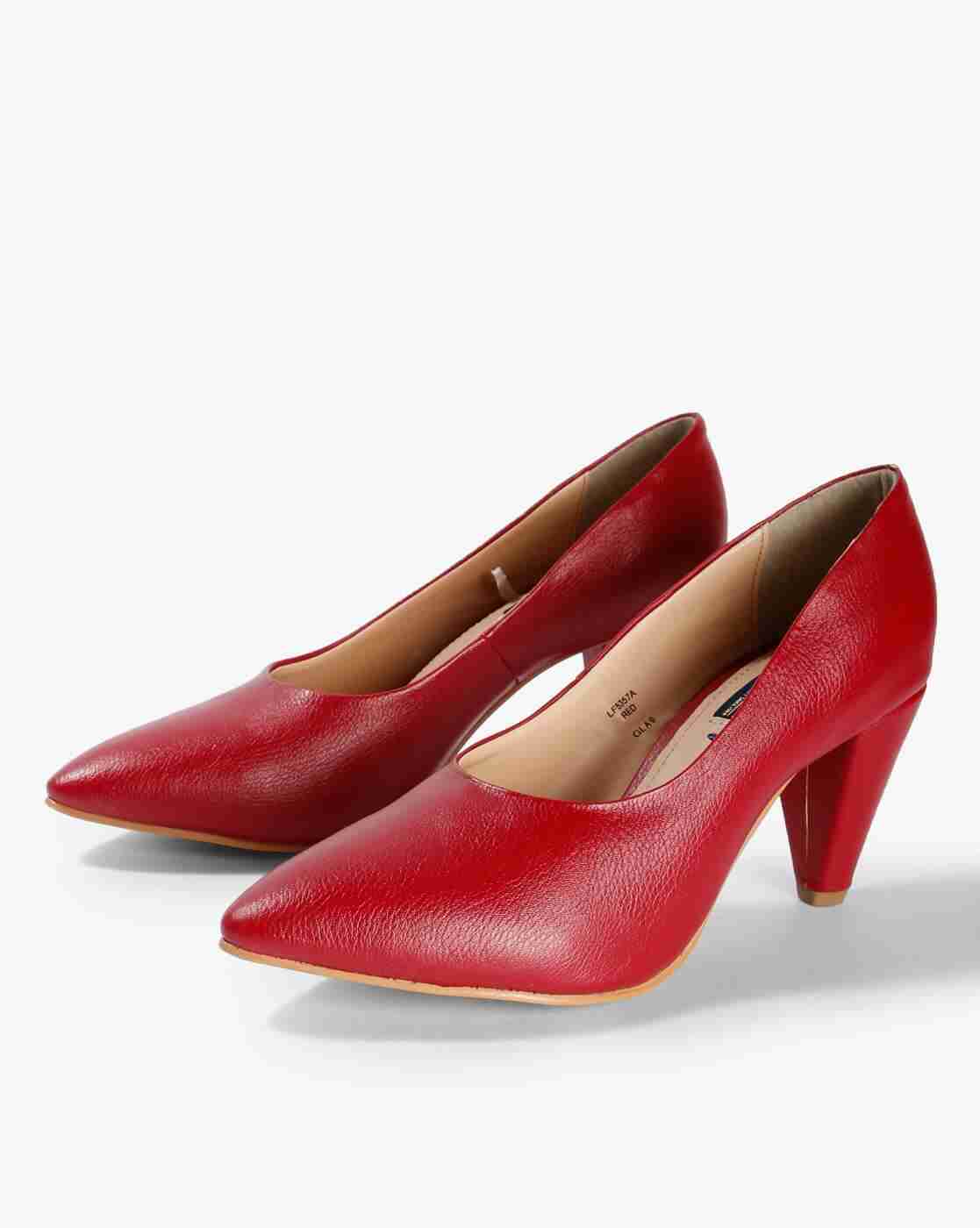 Pointed-Toe Cone-Heeled Pumps