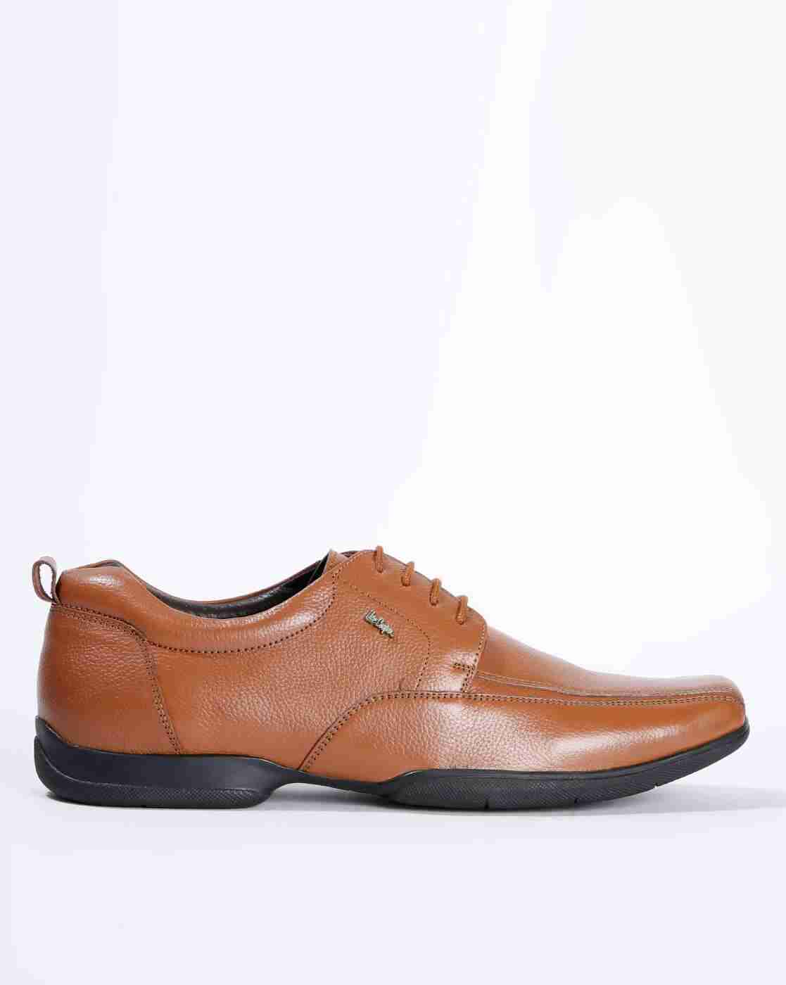 Textured Derby-Style Lace-Up Casual Shoes