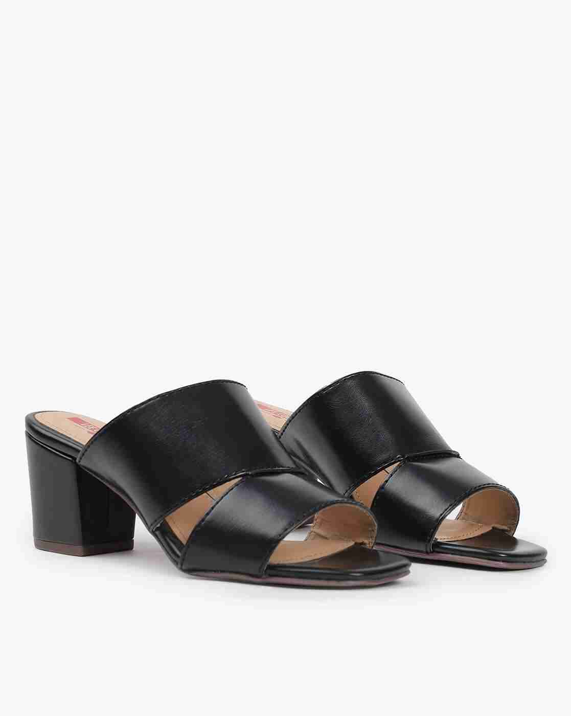 Lee Cooper | Double-Strap Chunky-Heeled Sandals|0