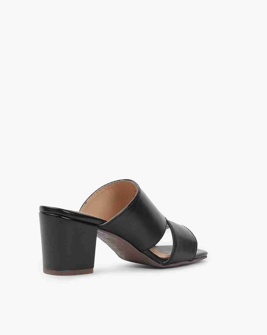 Lee Cooper | Double-Strap Chunky-Heeled Sandals|2