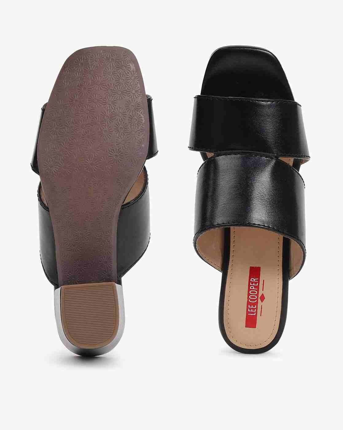 Lee Cooper | Double-Strap Chunky-Heeled Sandals|3