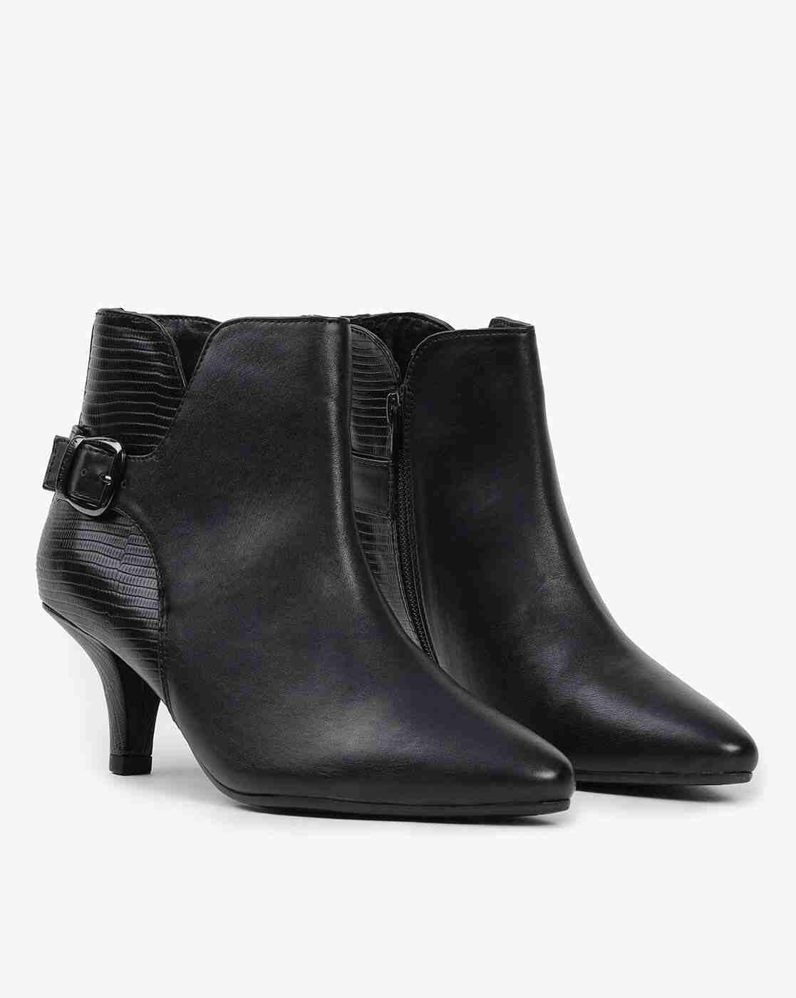 Lee Cooper | Pointed-Toe Heeled Shoes with Buckle Fastening|0