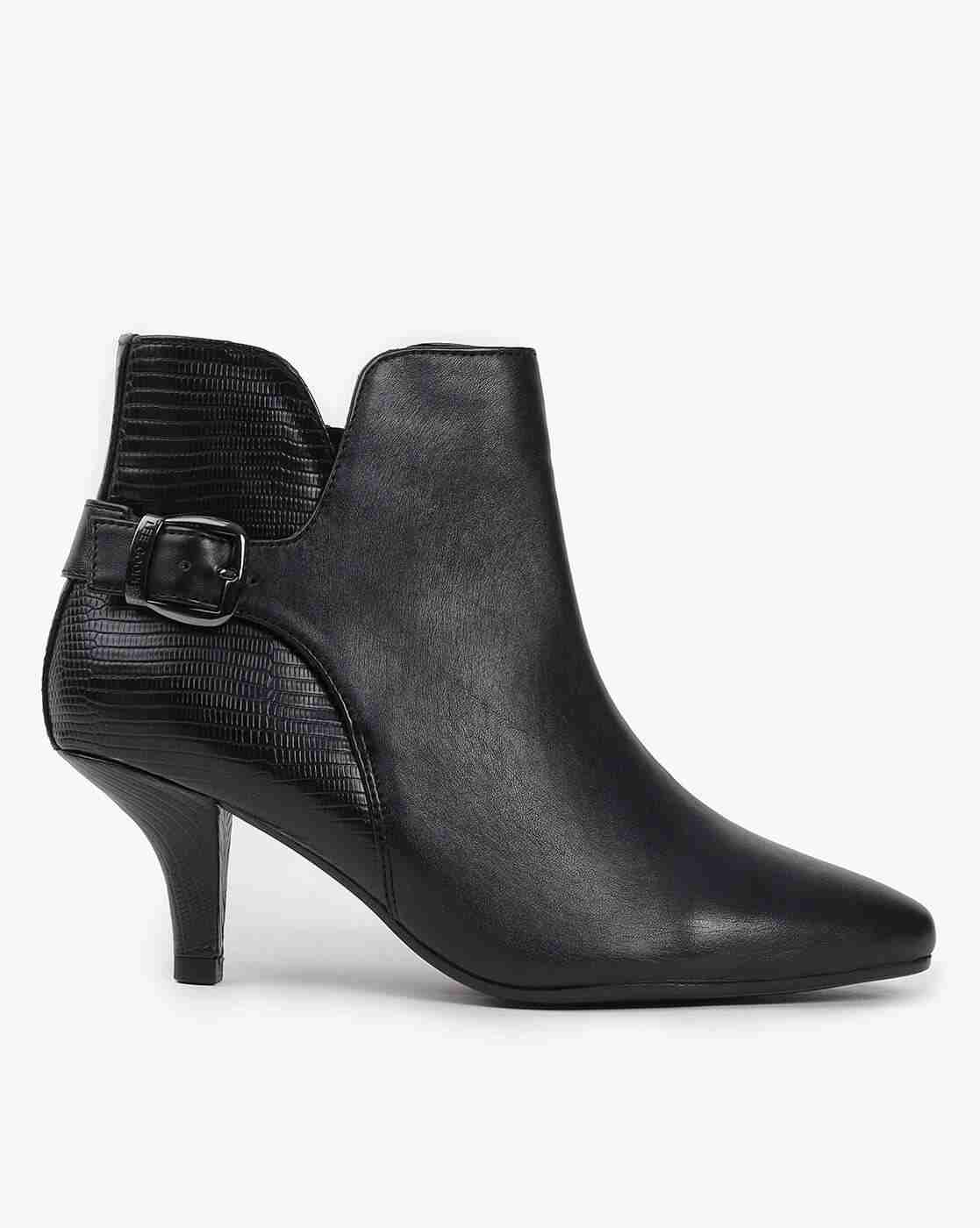 Lee Cooper | Pointed-Toe Heeled Shoes with Buckle Fastening|1