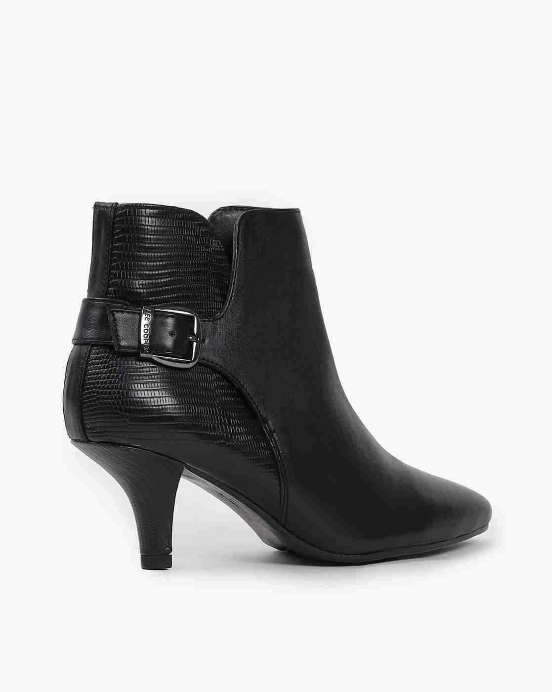 Lee Cooper | Pointed-Toe Heeled Shoes with Buckle Fastening|2