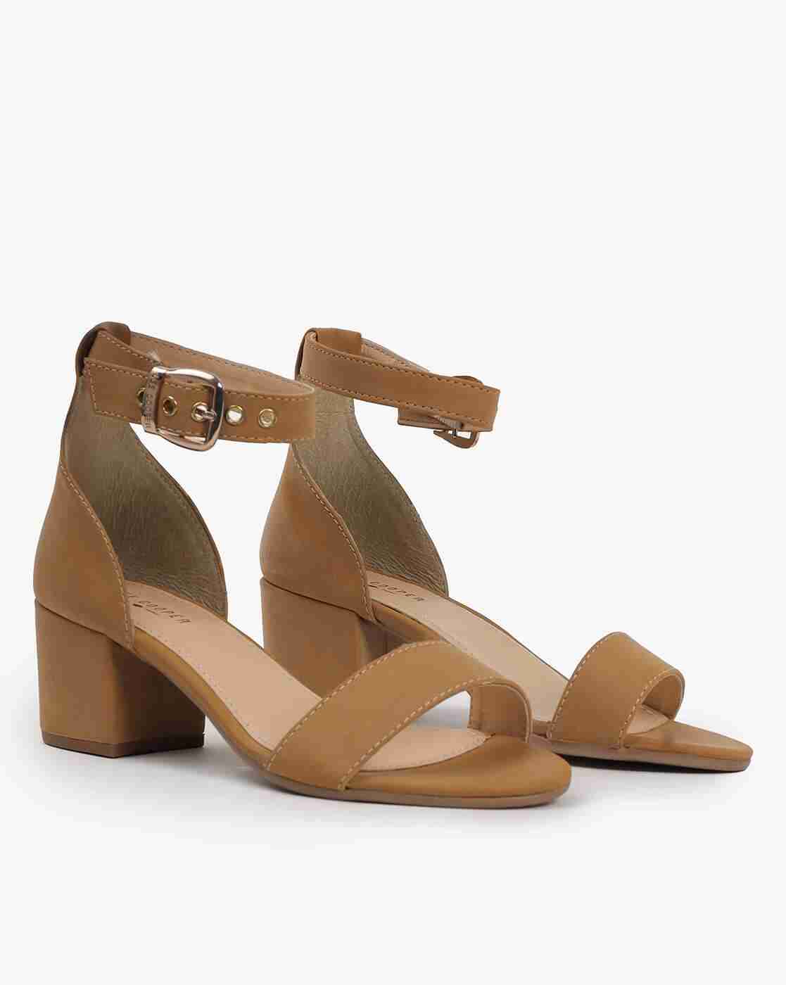Chunky Heels with Ankle Loop