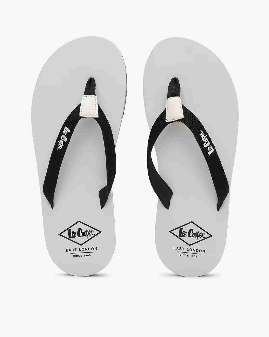 Thong-Strap Flip-Flops with Branding