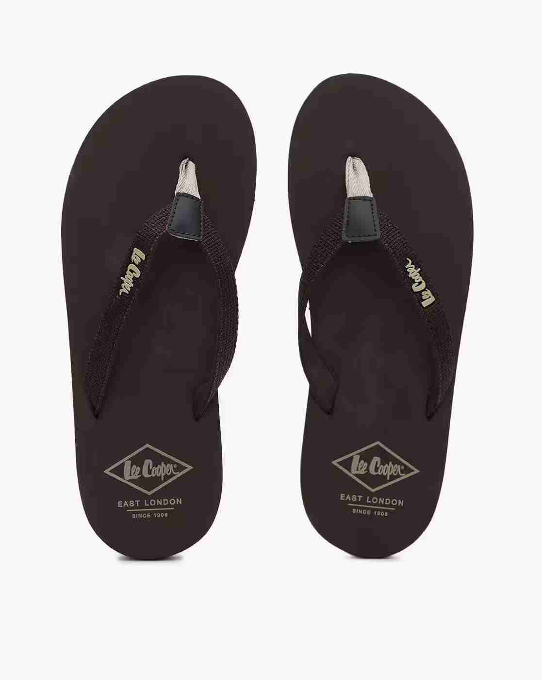 Thong-Strap Flip-Flops with Branding