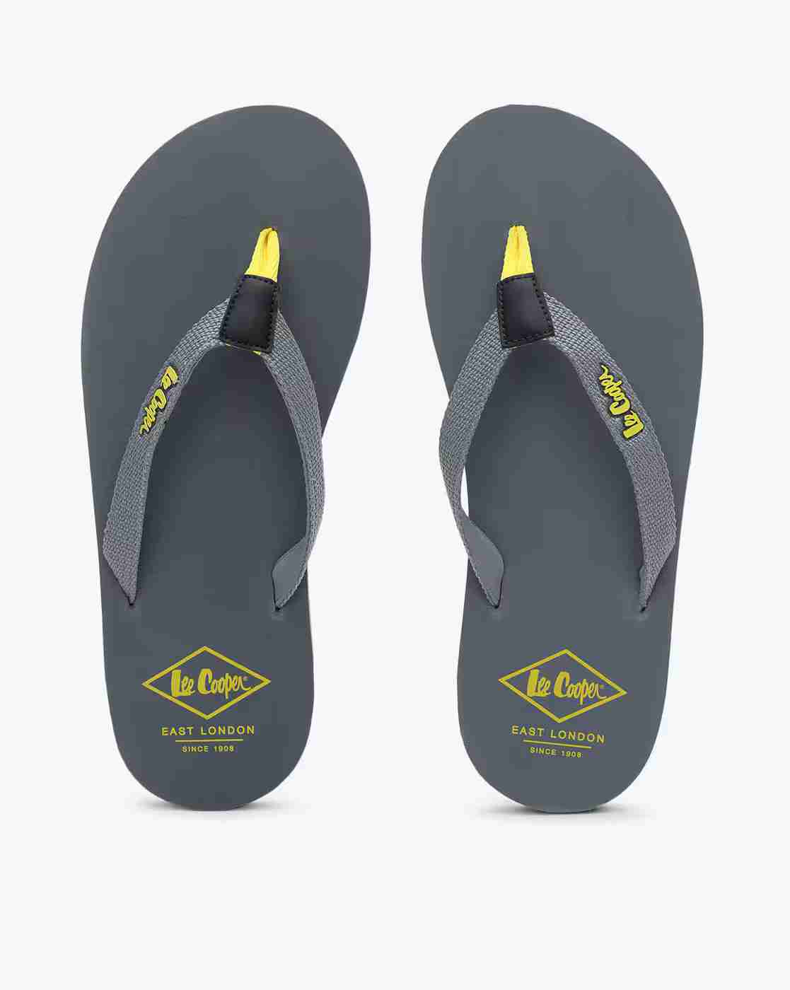 Thong-Strap Flip-Flops with Branding
