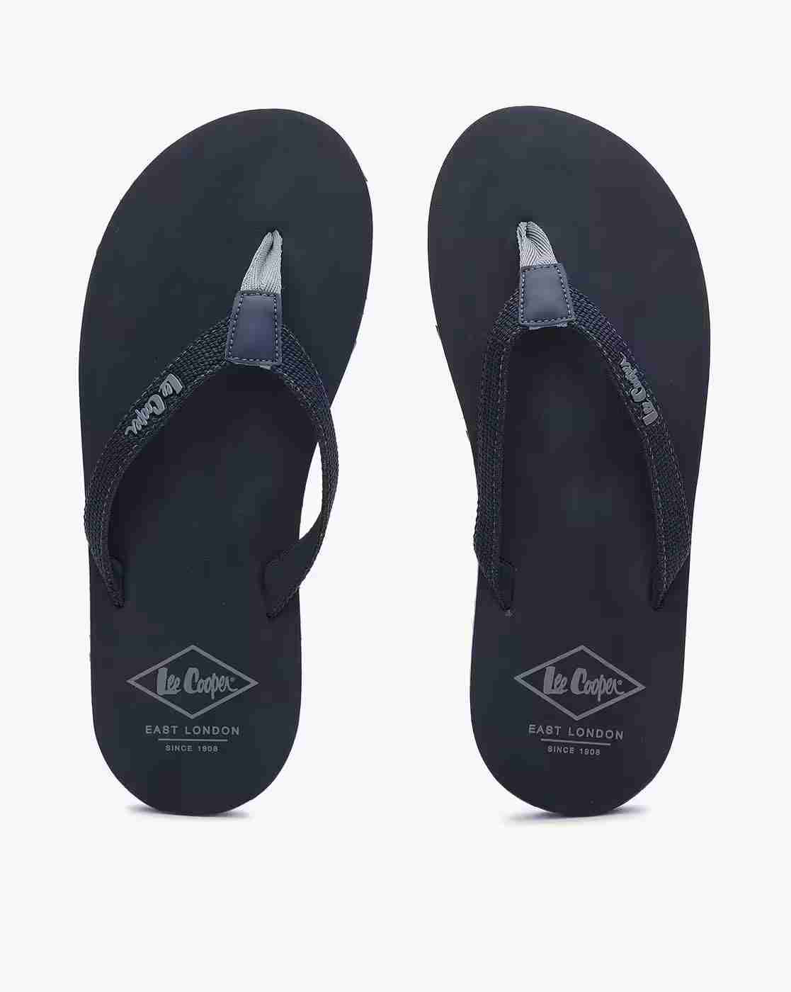 Thong-Strap Flip-Flops with Branding