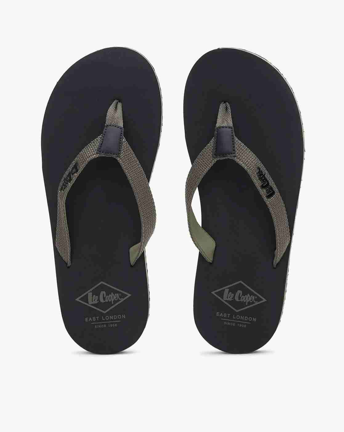 Thong-Strap Flip-Flops with Branding