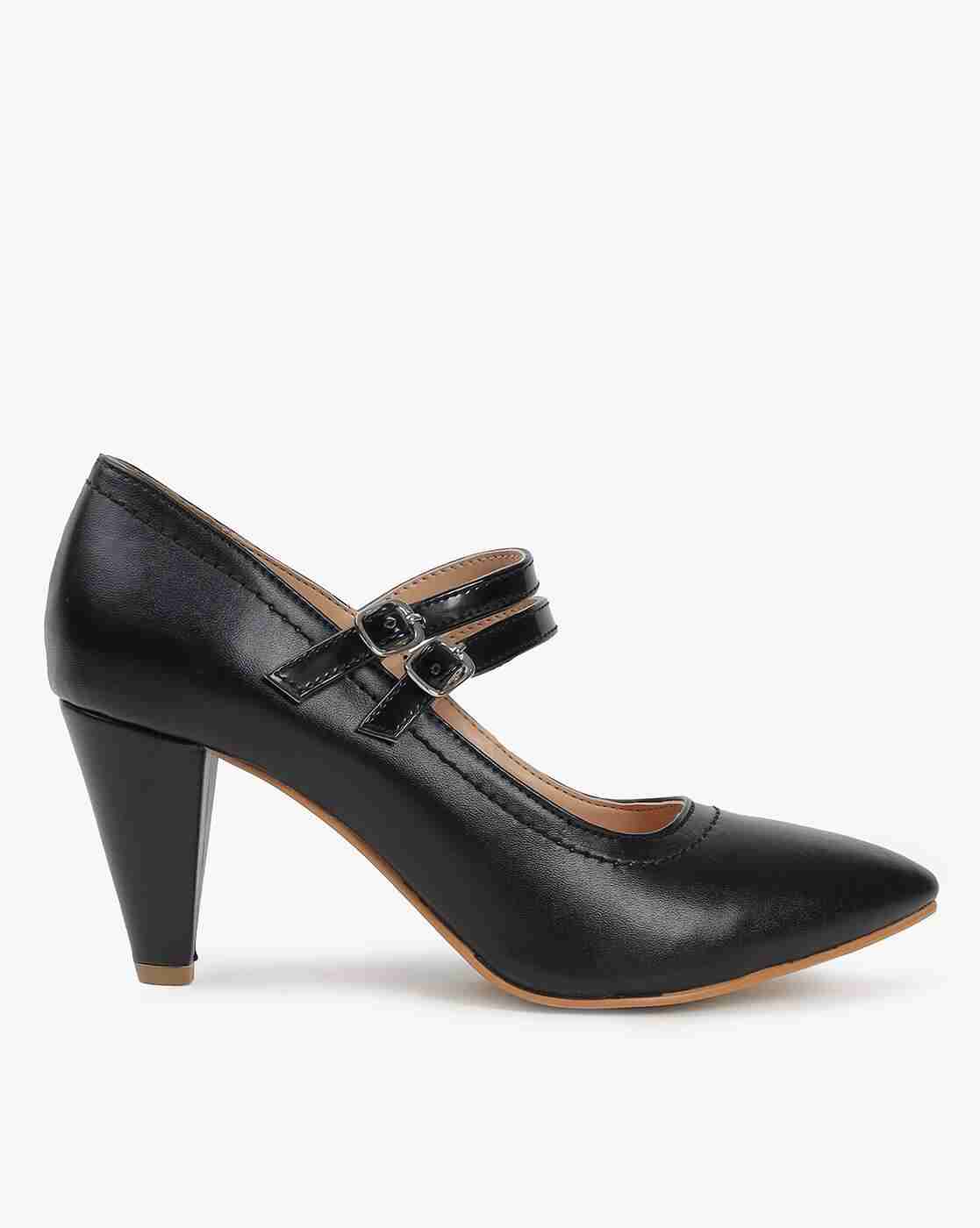 Lee Cooper | Pointed-Toe Cone-Heeled Pumps|1
