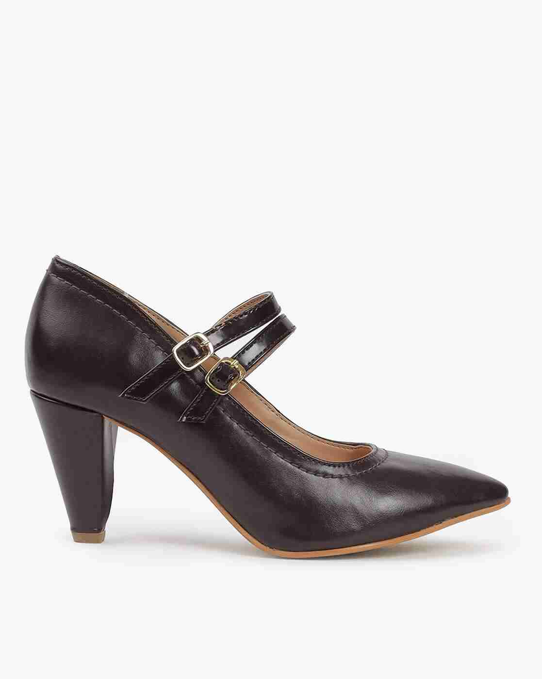 Lee Cooper | Pointed-Toe Cone-Heeled Pumps|1
