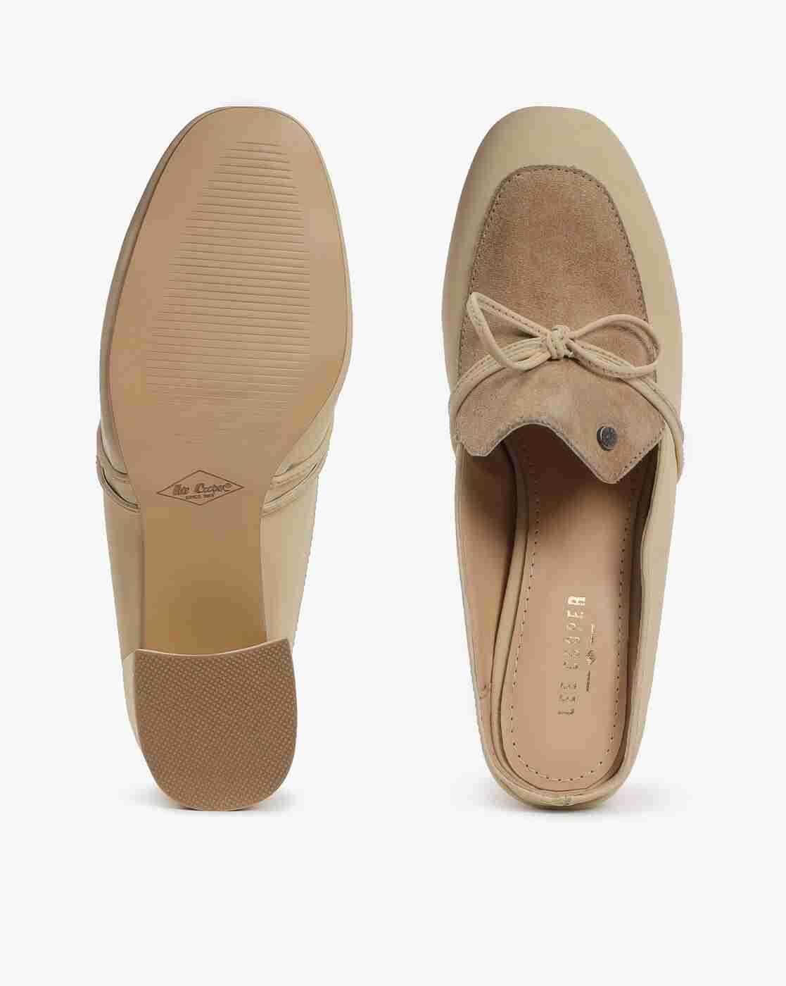 Lee Cooper | Slip-On Chunky Heels with Tie-Up|3