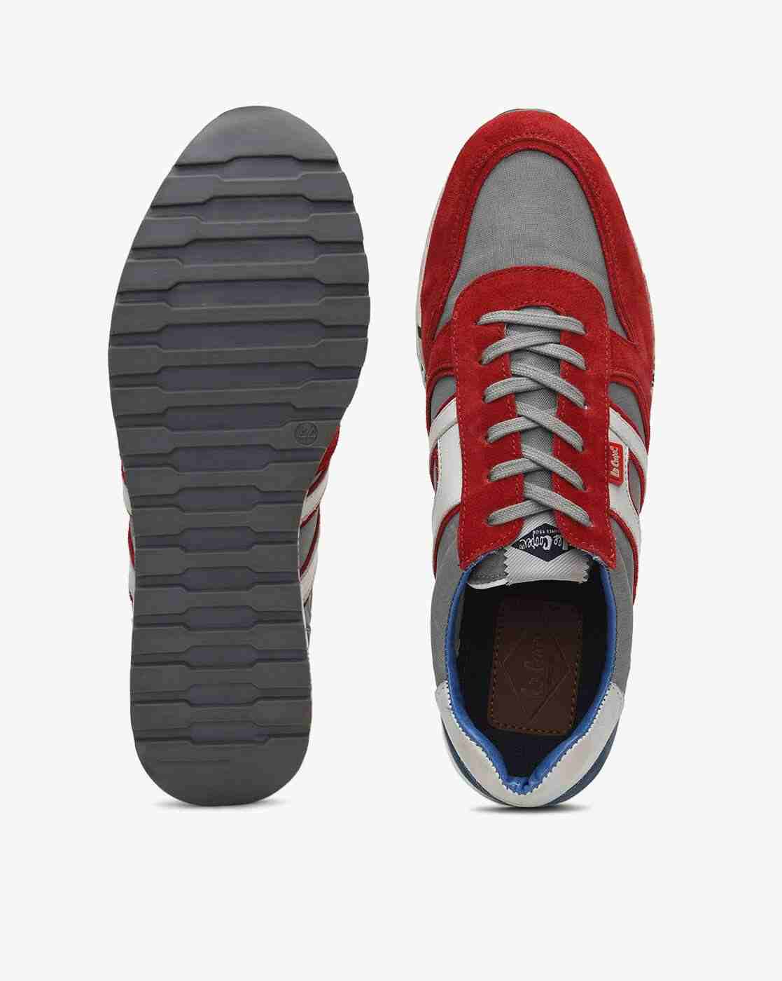 Lee Cooper | Panelled Lace-Up Casual Shoes|2