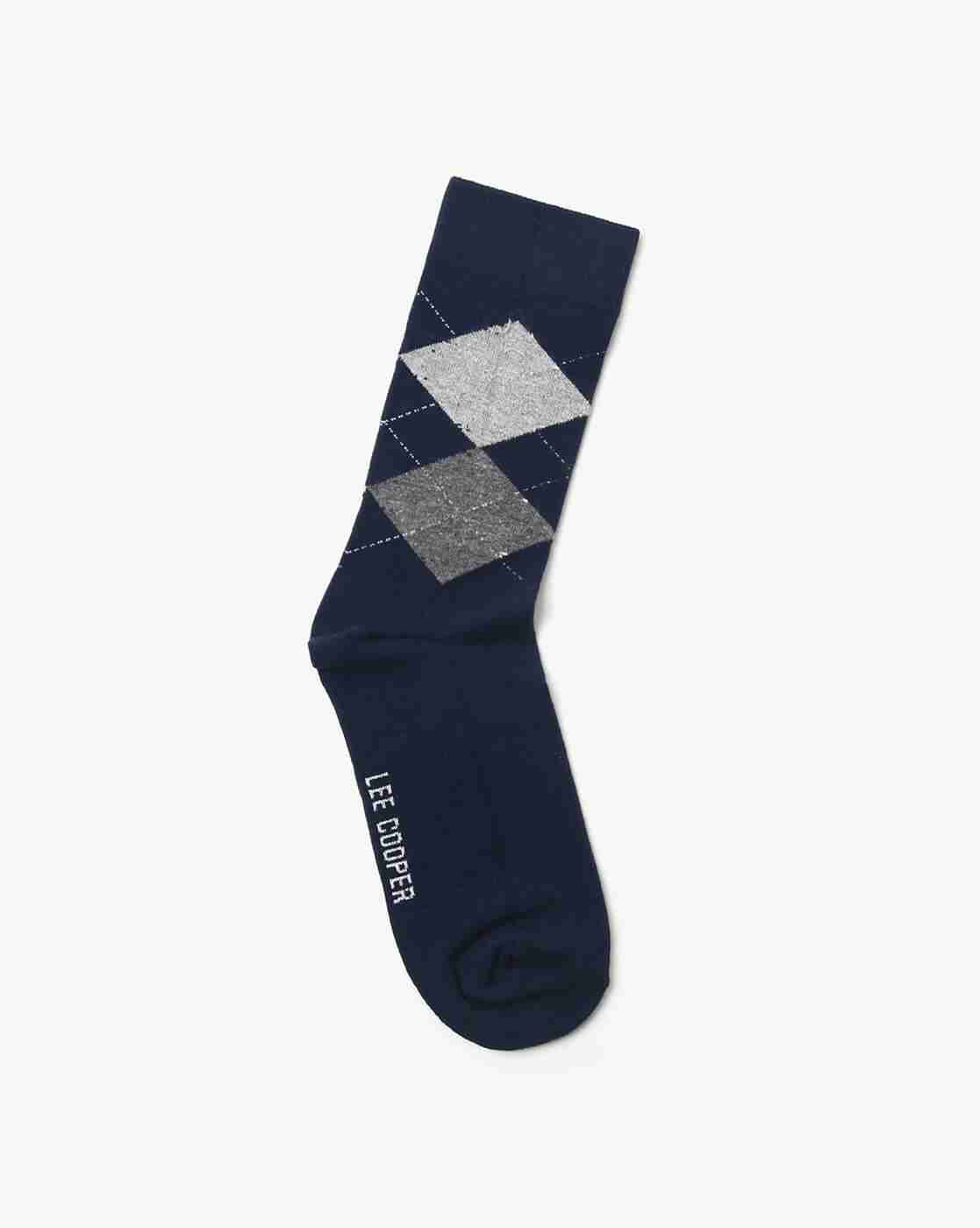 Lee Cooper | Geometric Patterned-Knit Mid-Calf Length Everyday Socks|1