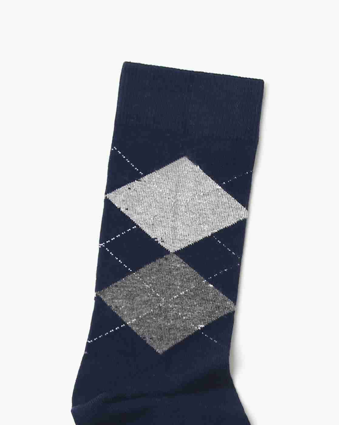 Lee Cooper | Geometric Patterned-Knit Mid-Calf Length Everyday Socks|2