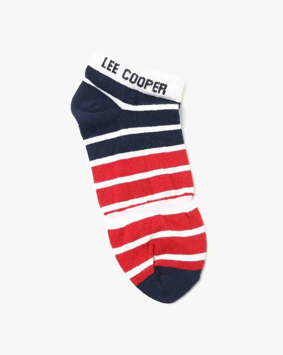 Lee Cooper | Pack of 2 Stripe Patterned-Knit Ankle-Length Socks|2