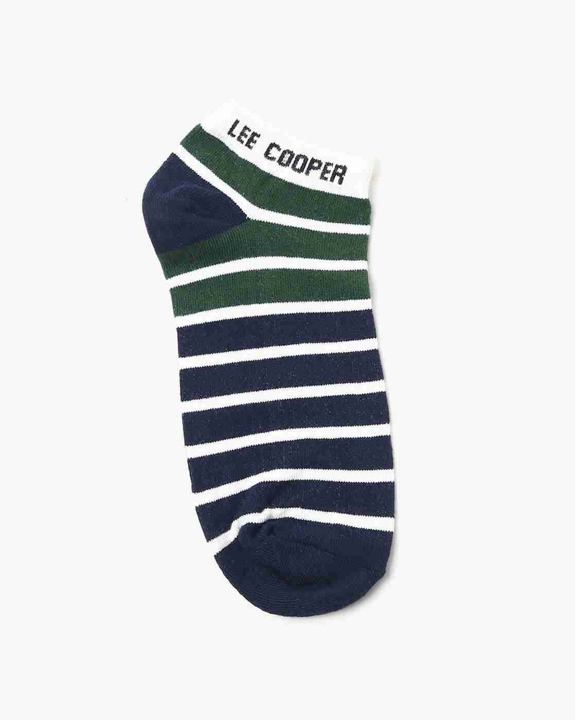 Lee Cooper | Pack of 2 Stripe Patterned-Knit Ankle-Length Socks|3