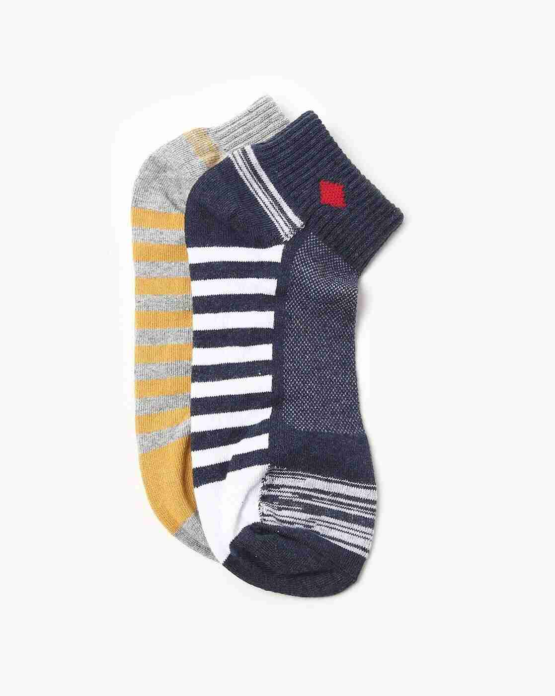 Lee Cooper | Pack of 2 Patterned-Knit Ankle-Length Socks|0