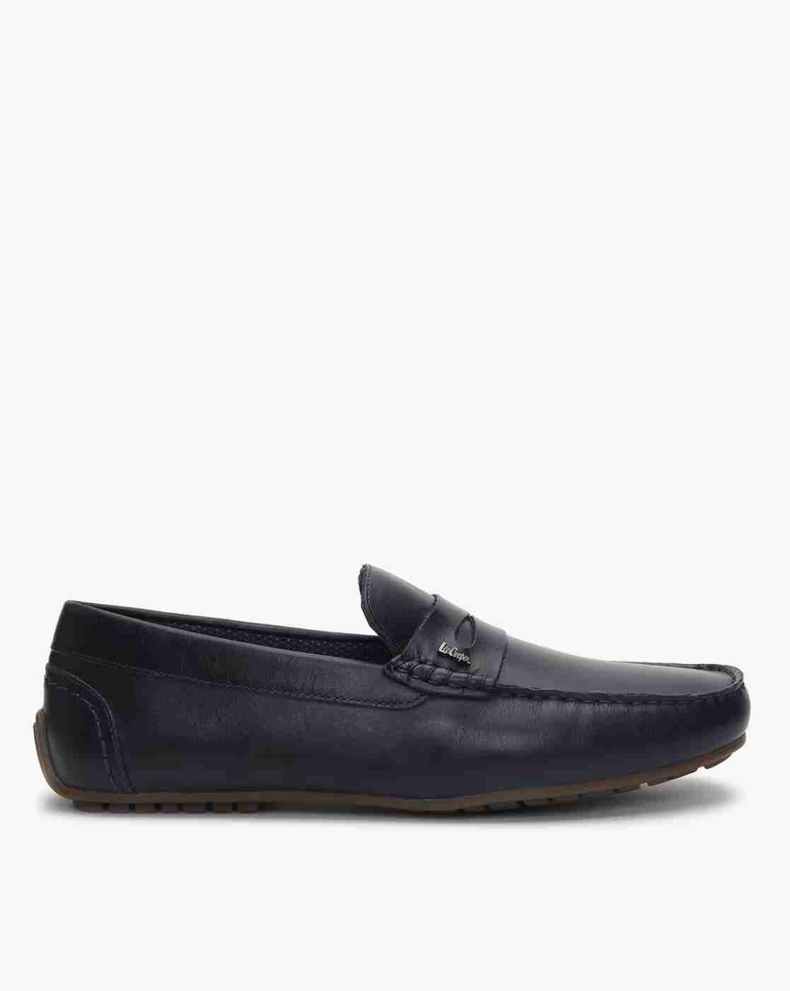 Lee Cooper | Leather Round-Toe Penny Loafers|0