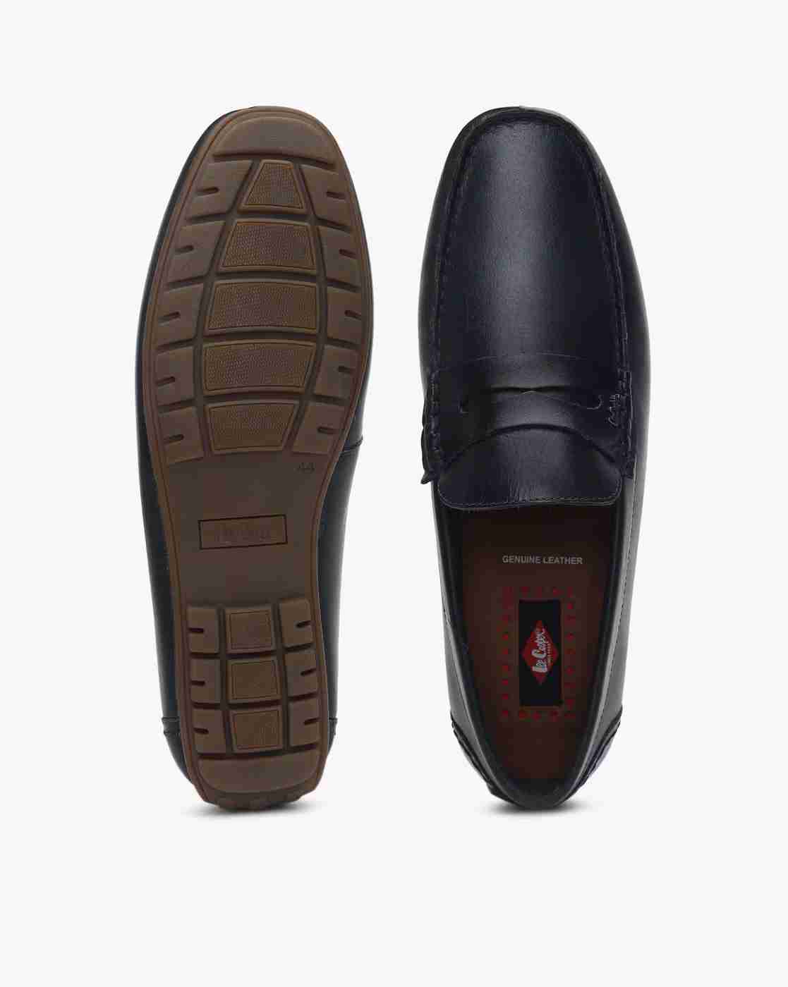 Lee Cooper | Leather Round-Toe Penny Loafers|2