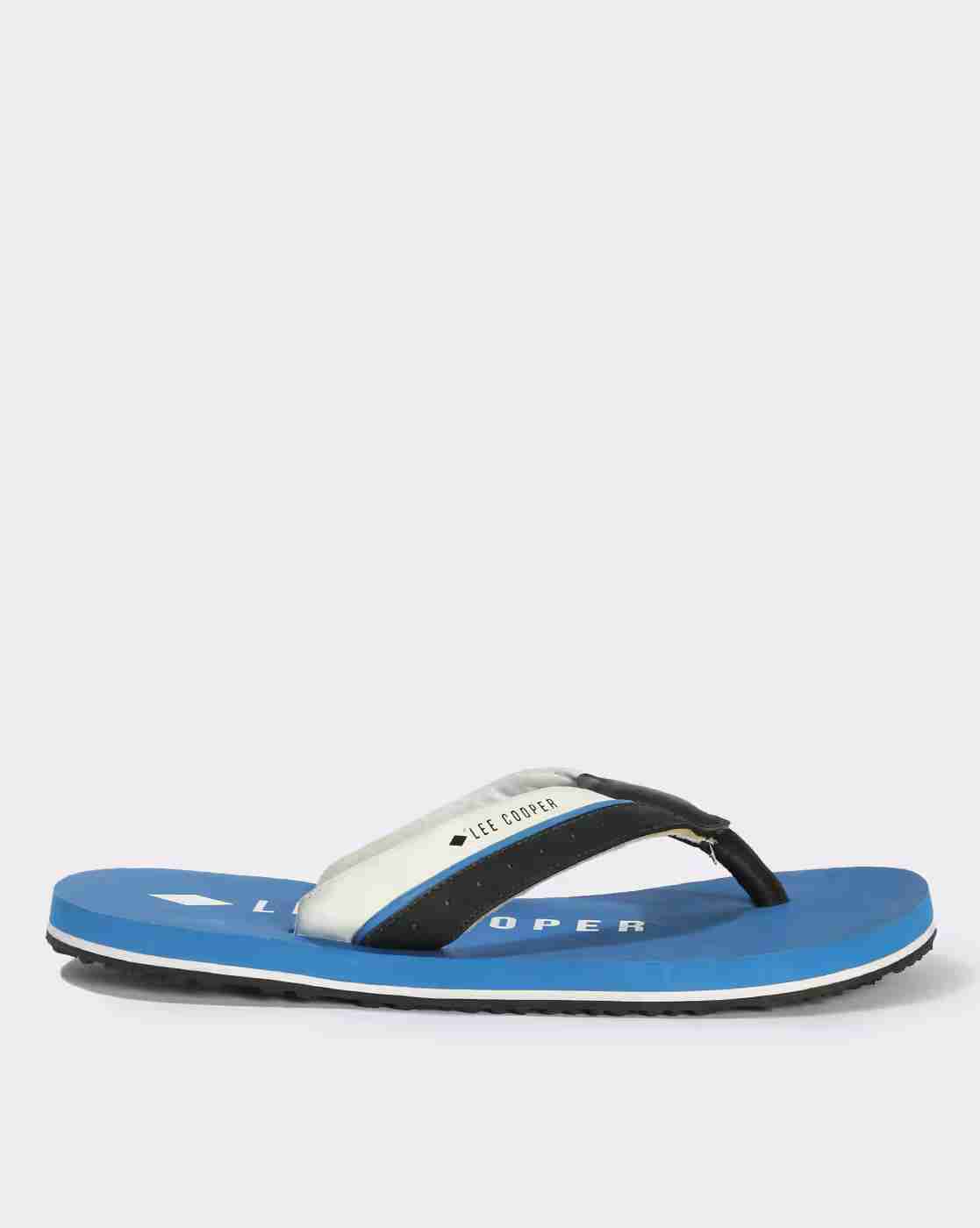 Lee Cooper | Men Brand Print Thong-Strap Flip-Flops|1