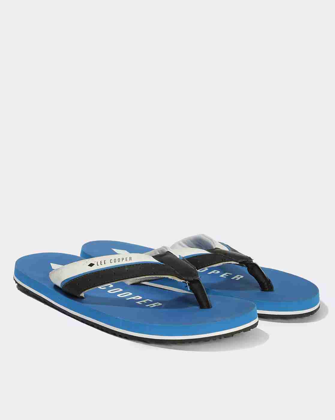 Lee Cooper | Men Brand Print Thong-Strap Flip-Flops|2