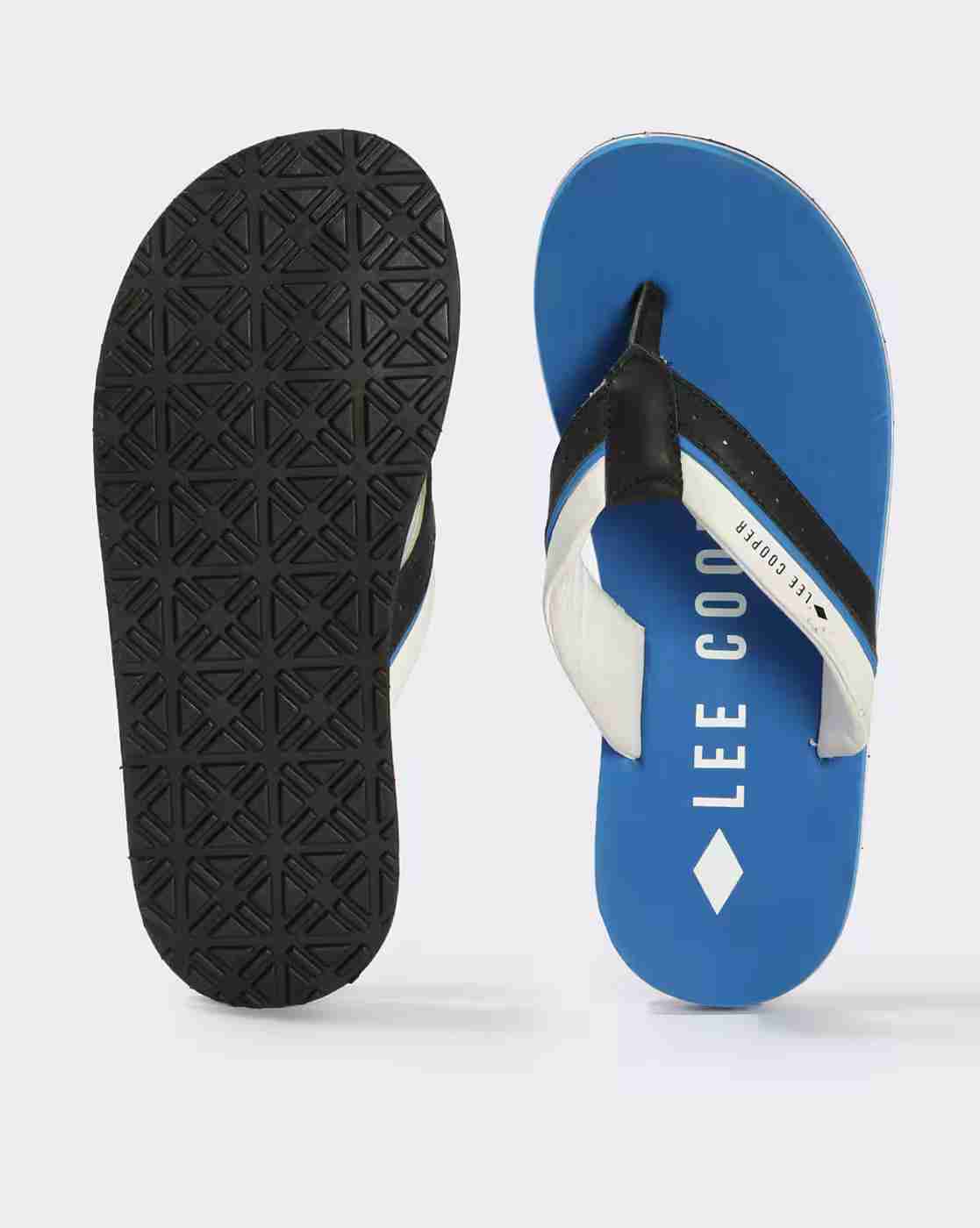 Lee Cooper | Men Brand Print Thong-Strap Flip-Flops|3