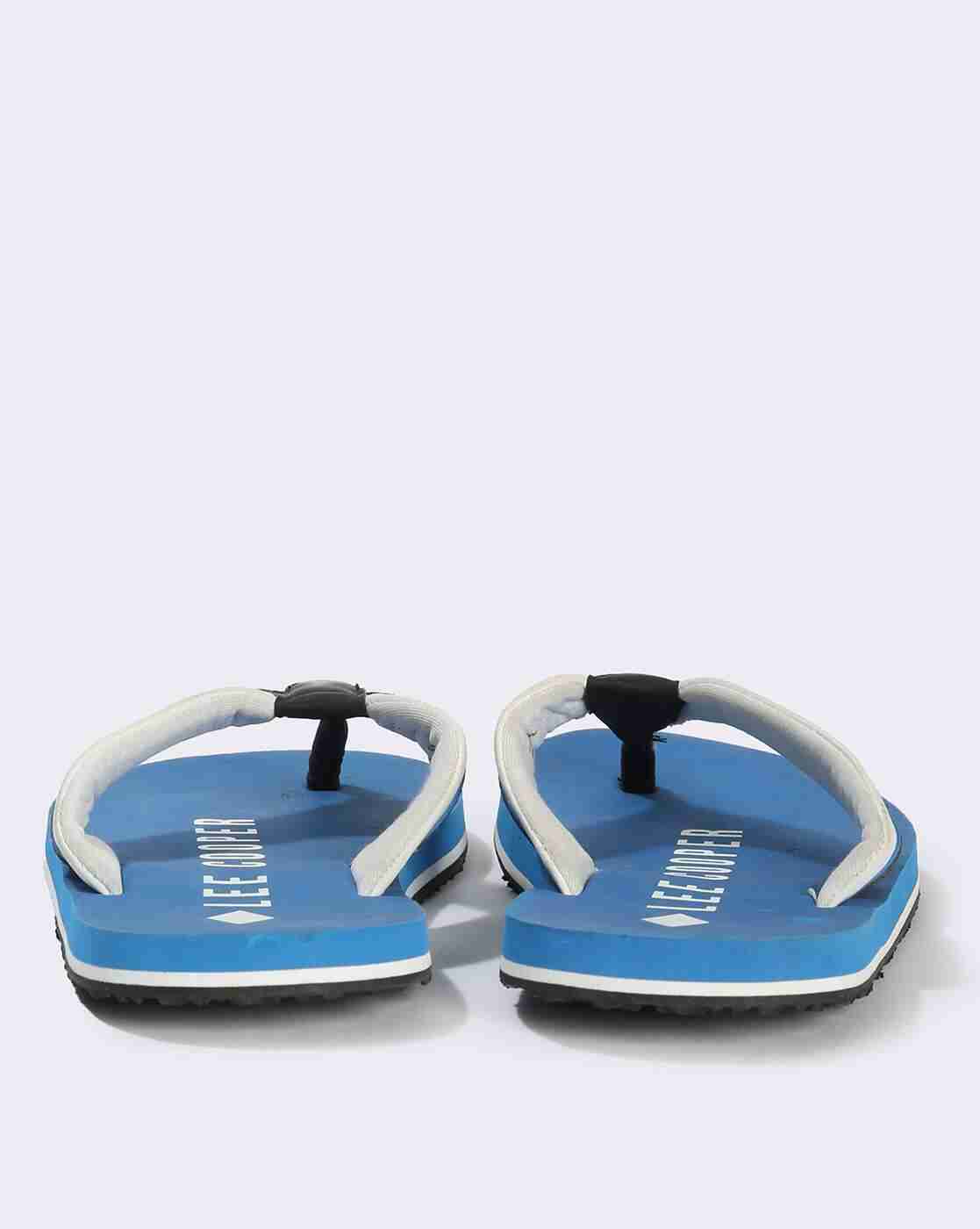 Lee Cooper | Men Brand Print Thong-Strap Flip-Flops|4