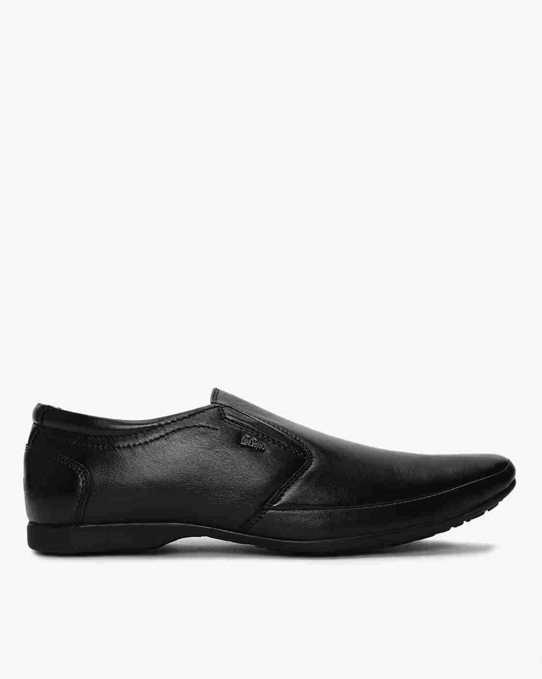 Lee Cooper | Panelled Leather Slip-On Formal Shoes|0