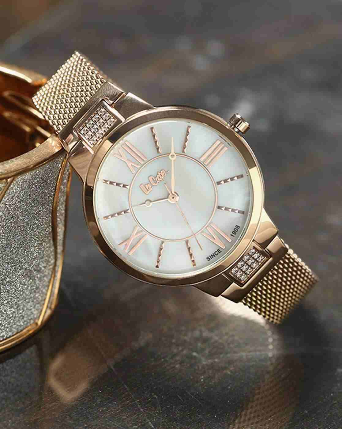 Lee Cooper | LC06646.420 Stone-Studded Analogue Watch|4
