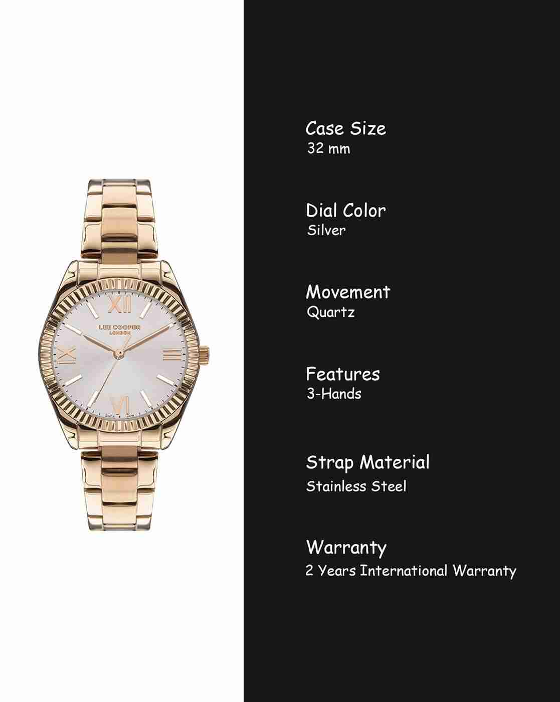 Lee Cooper | Women LC07459.430 Water-Resistant Analogue Watch|5