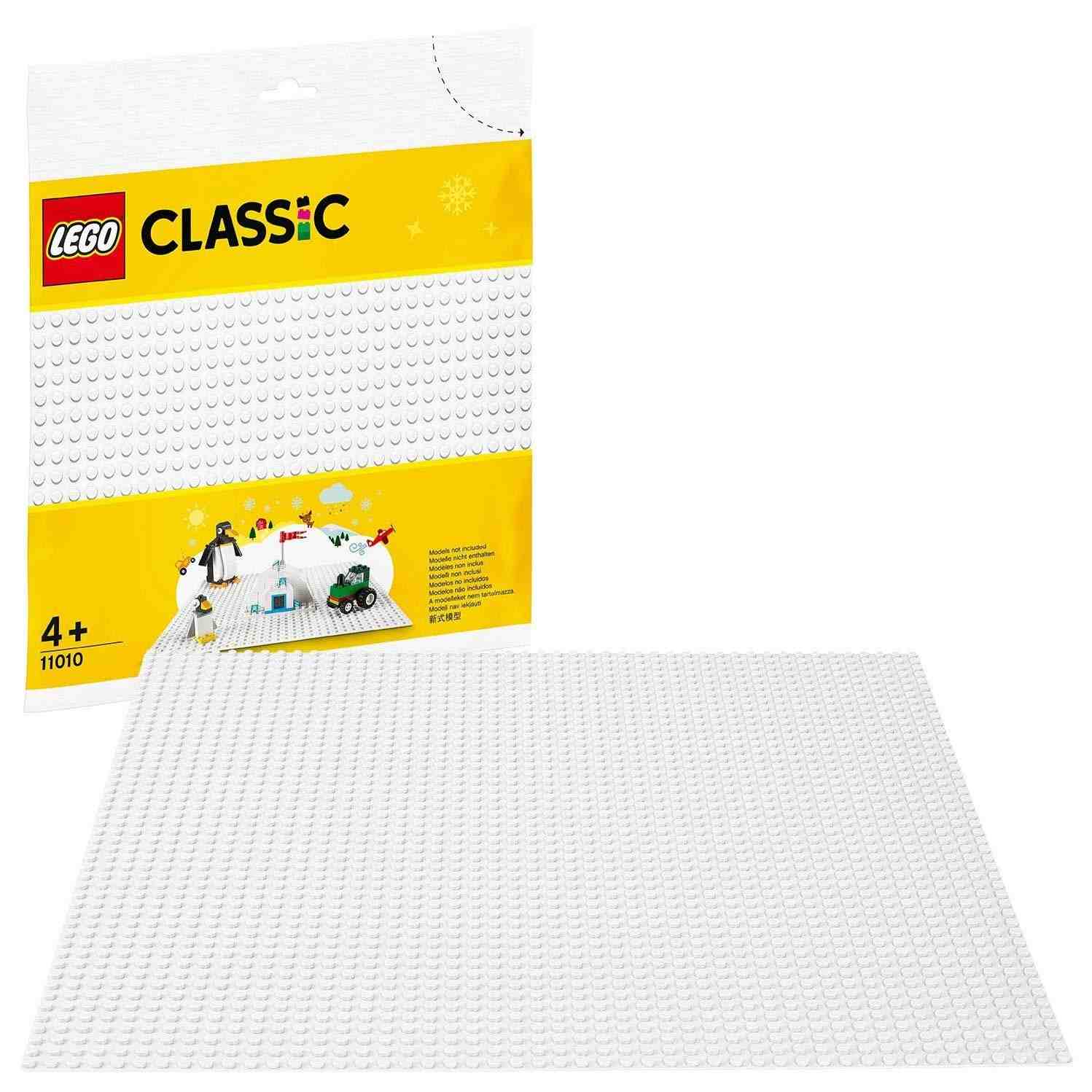 Lego Classic White Baseplate 11010 Blocks for Kids age 4Y+
