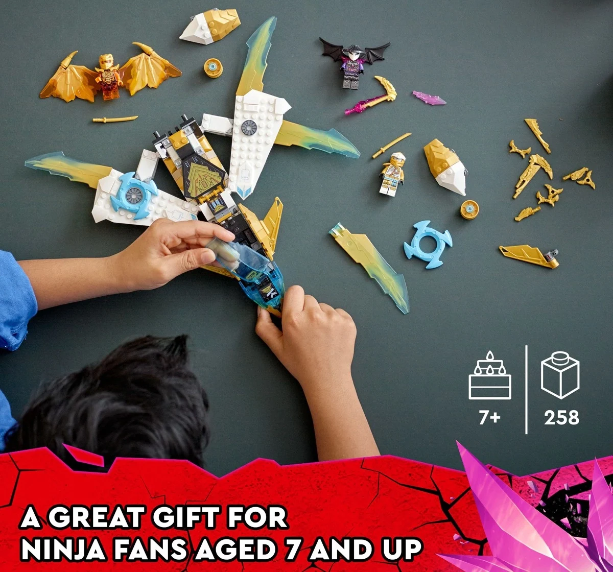 LEGO NINJAGO Zane's Golden Dragon Jet 71770 Building Kit 258