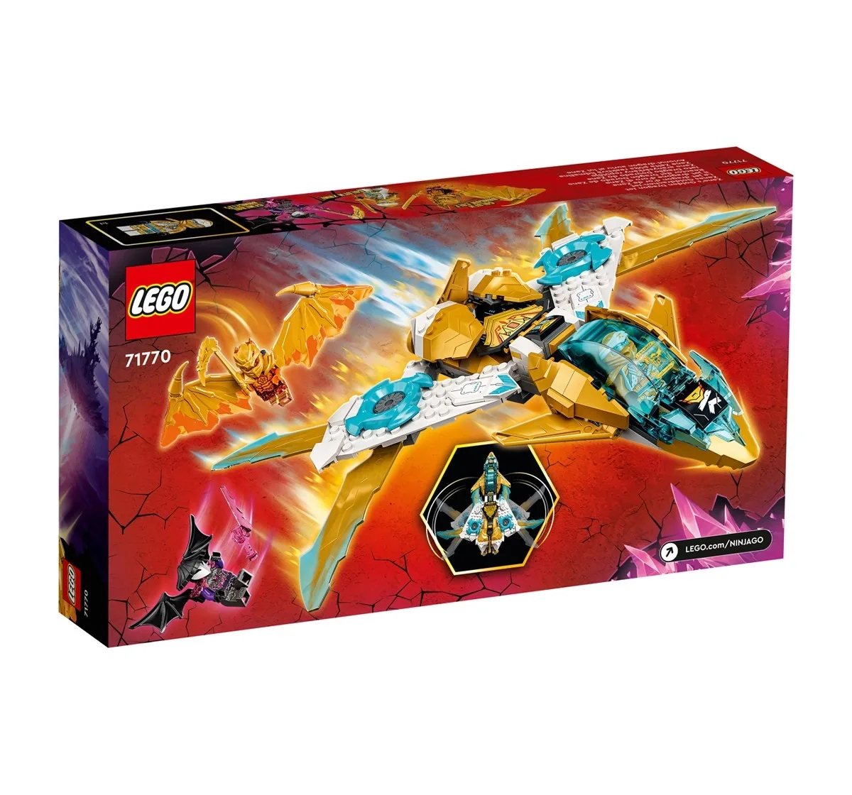 LEGO NINJAGO Zane's Golden Dragon Jet 71770 Building Kit 258
