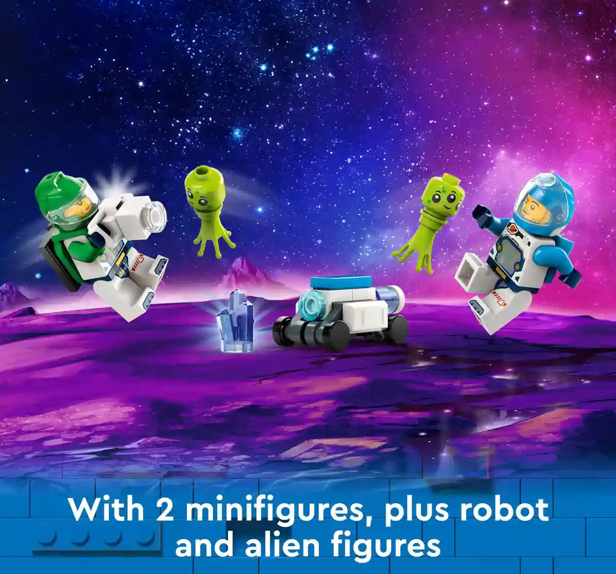 Lego City Space Explorer Rover And Alien Life 60431 Multicolour