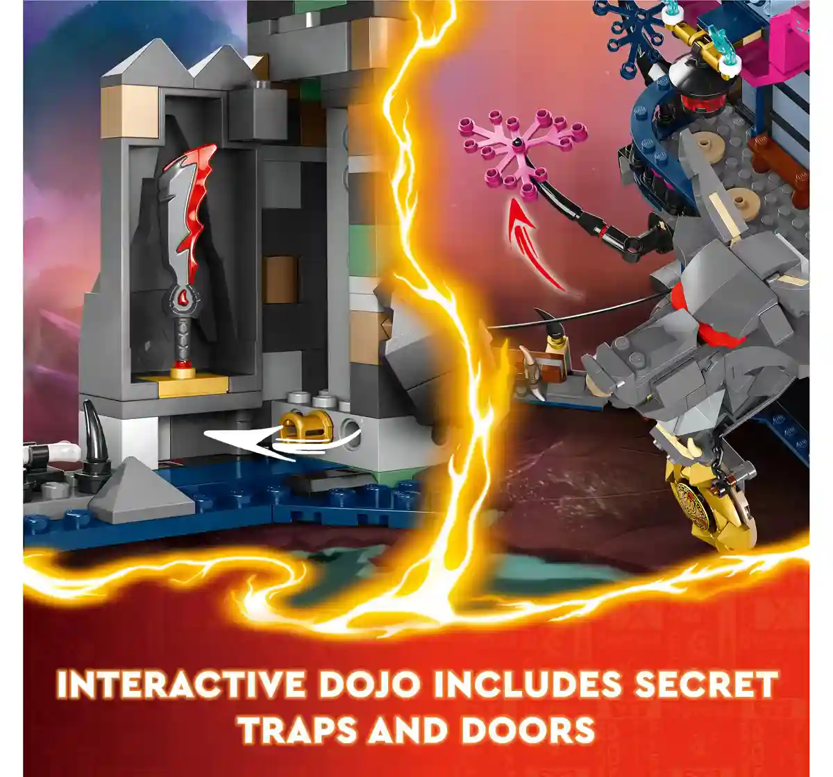 LEGO NINJAGO Wolf Mask Shadow Dojo Toy Set 71813 (1190 Pieces)