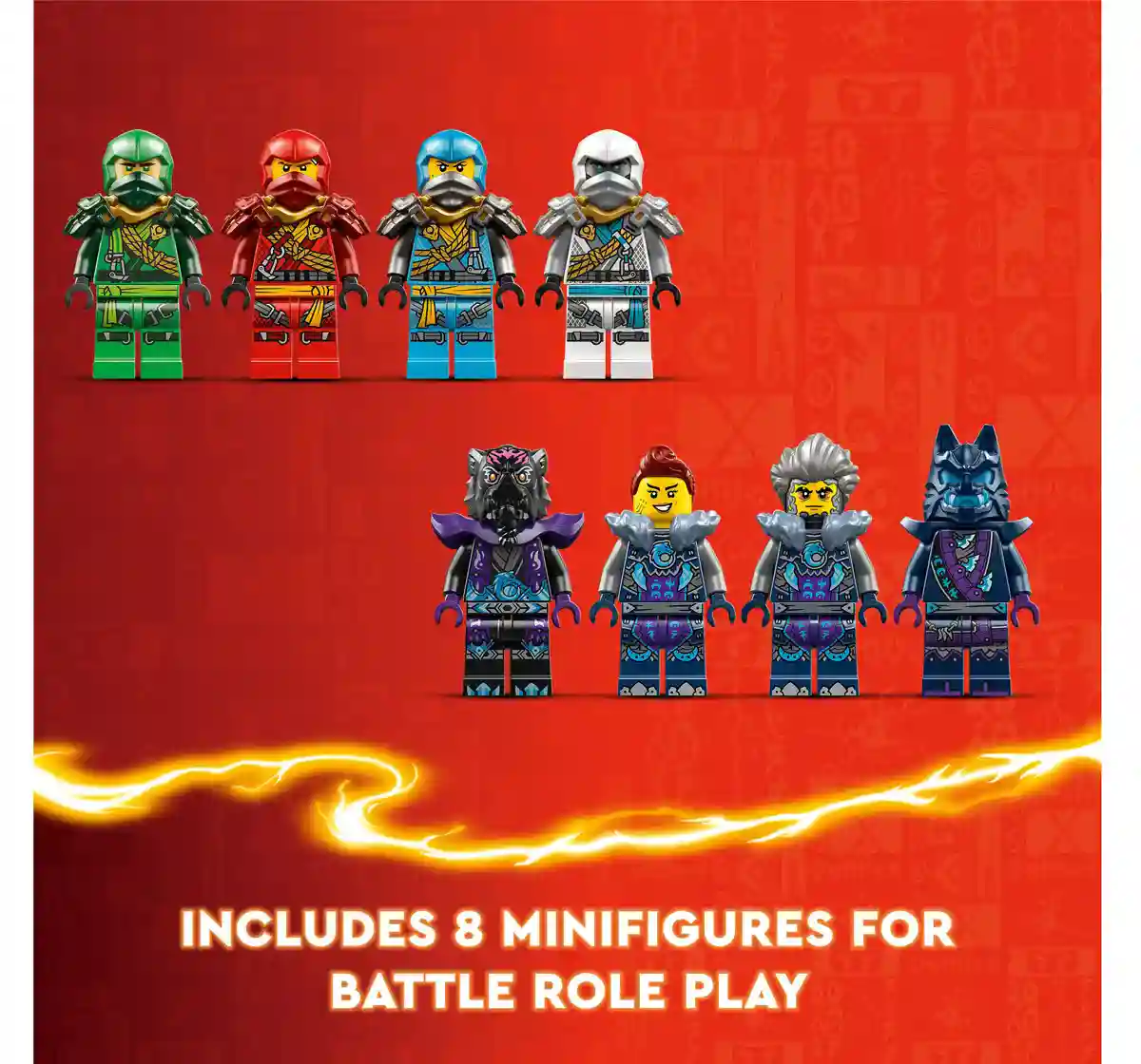 LEGO NINJAGO Wolf Mask Shadow Dojo Toy Set 71813 (1190 Pieces)