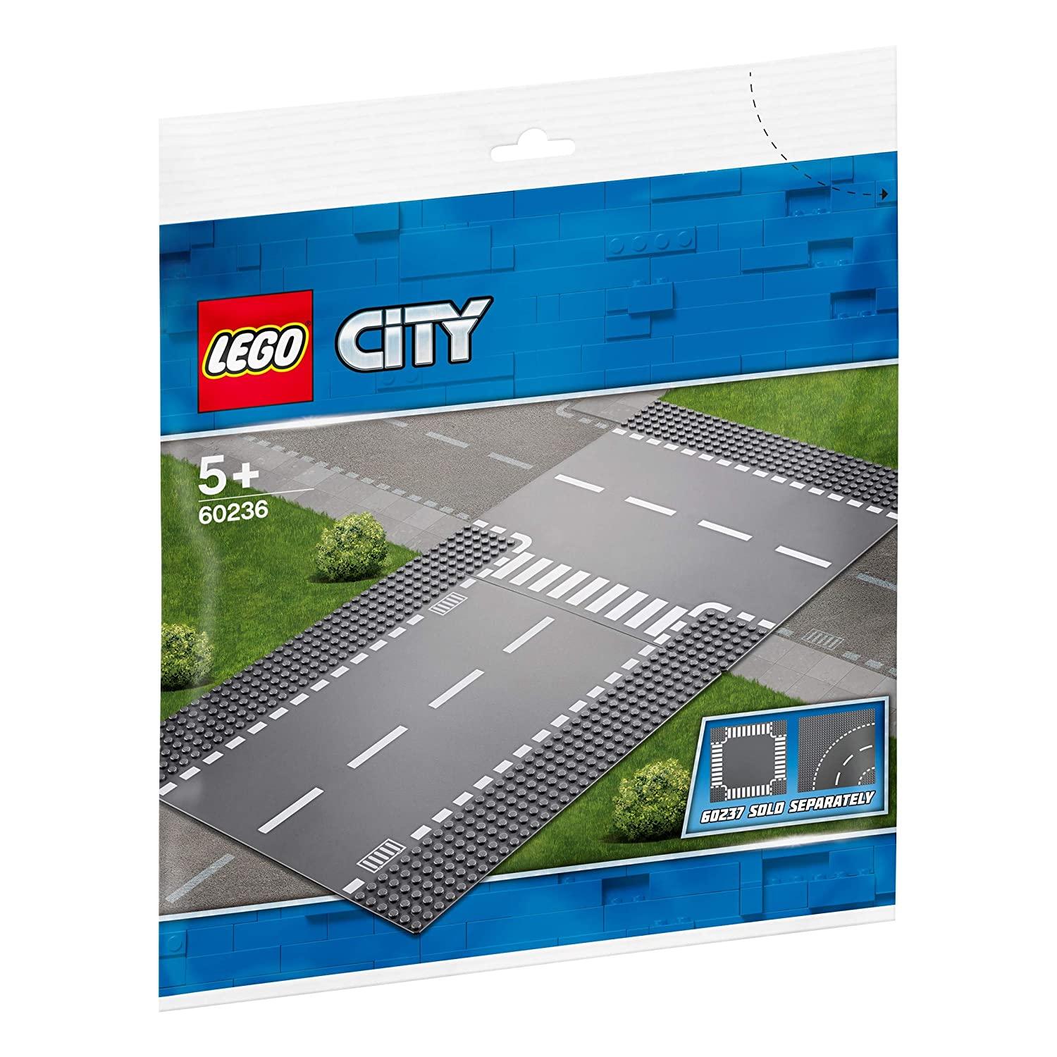 Lego City Straight And T-Junction Building Blocks for Kids age 5Y+