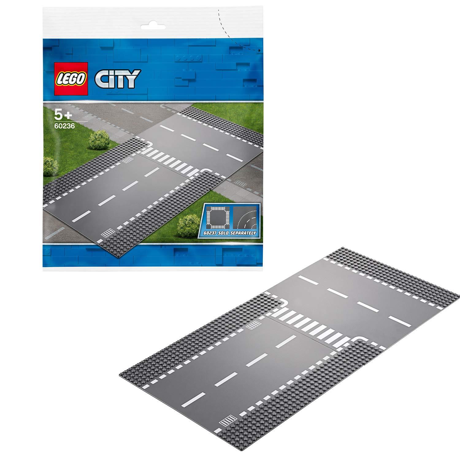 Lego City Straight And T-Junction Building Blocks for Kids age 5Y+