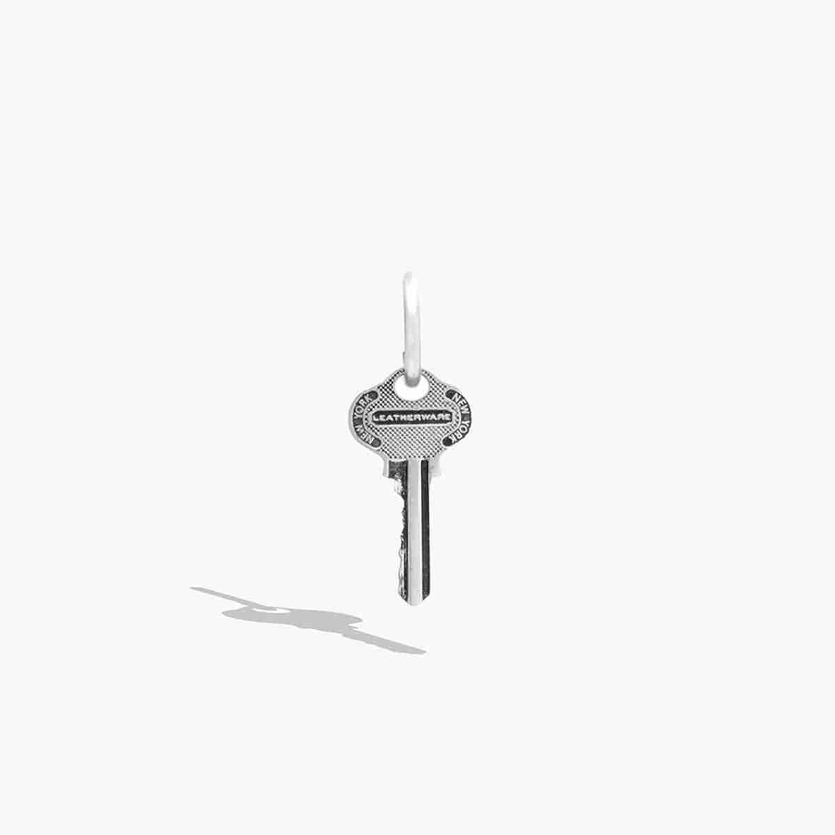 Signature Key Charm Huggie