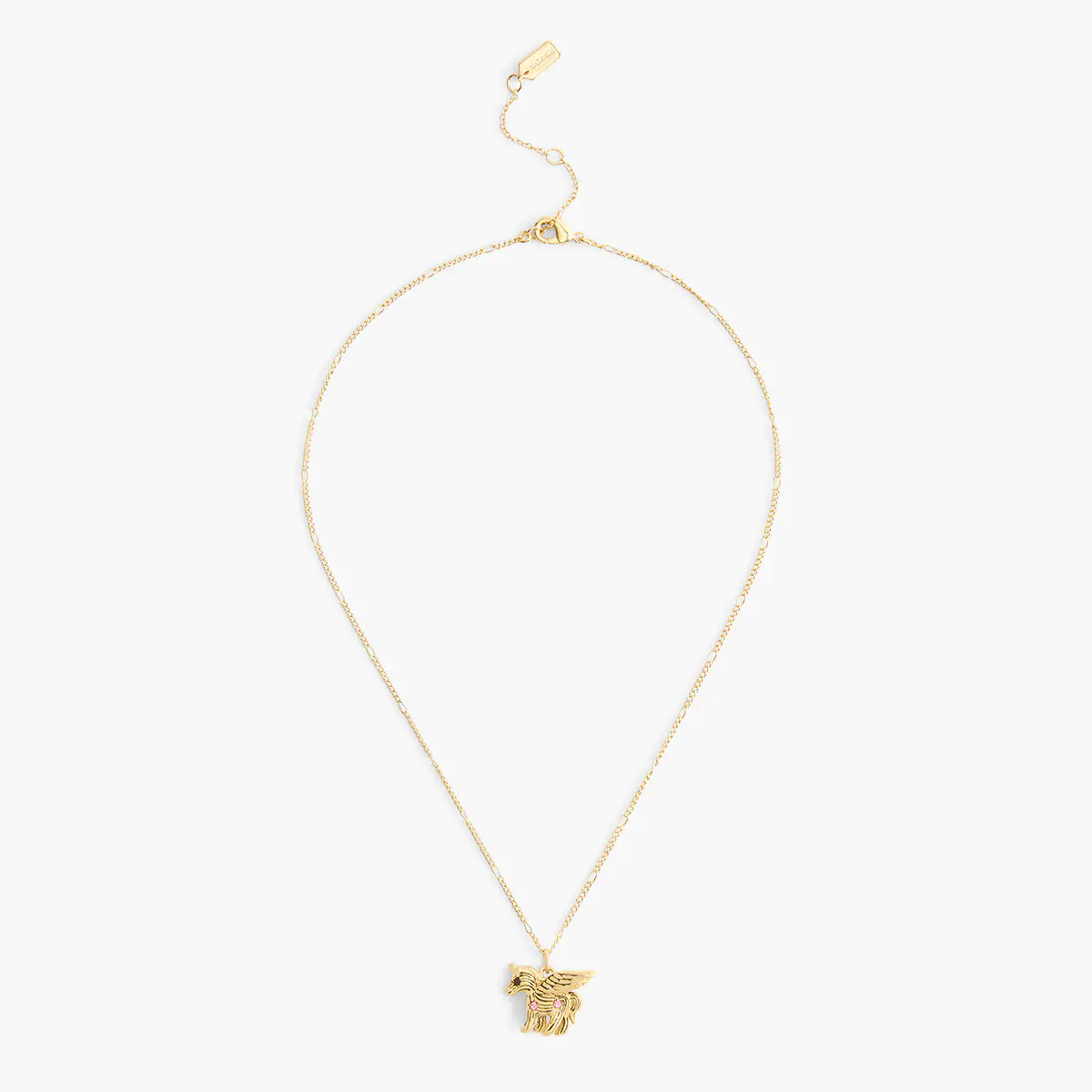 Brushed Pegasus Pendant Necklace