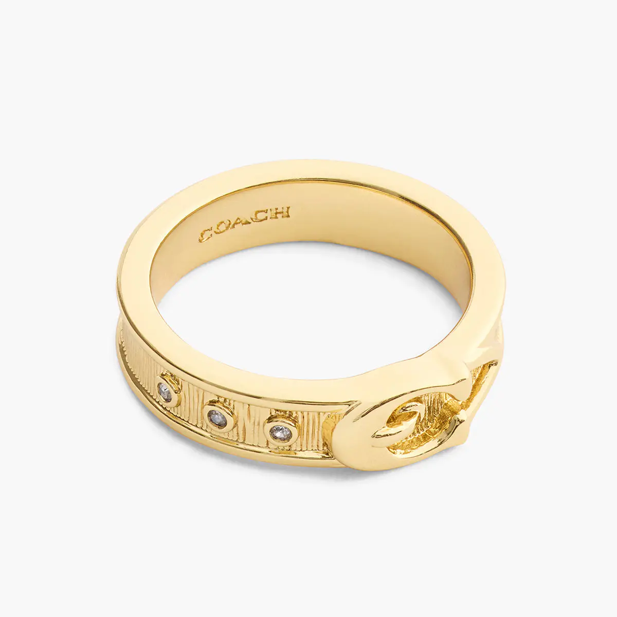 Signature C Buckle Band Ring
