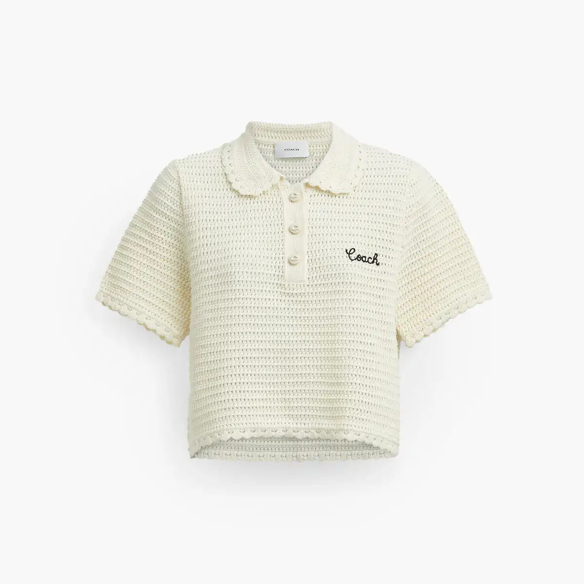 Knit Cropped Polo