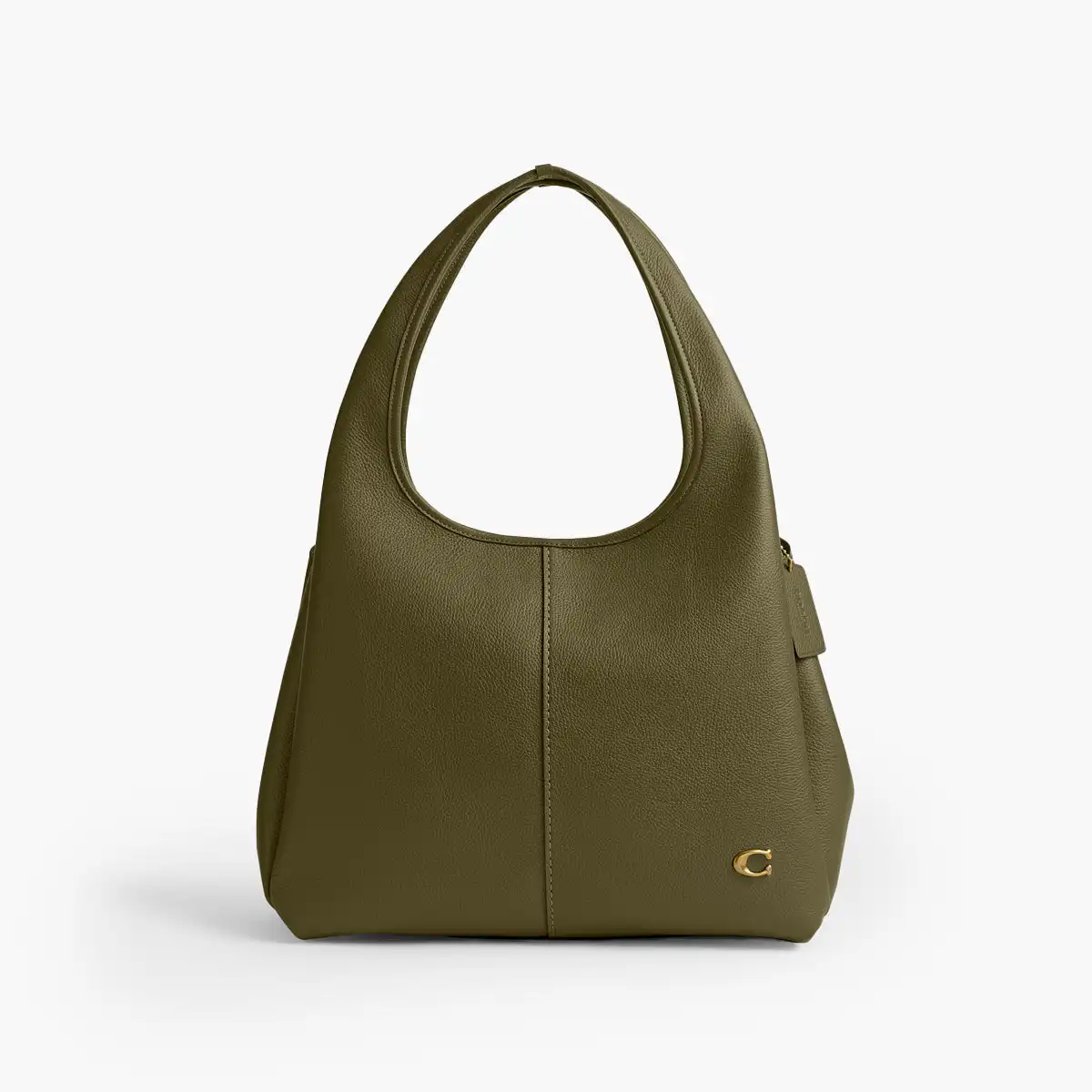 Polished Pebble Leather Lana Shoulder Bag