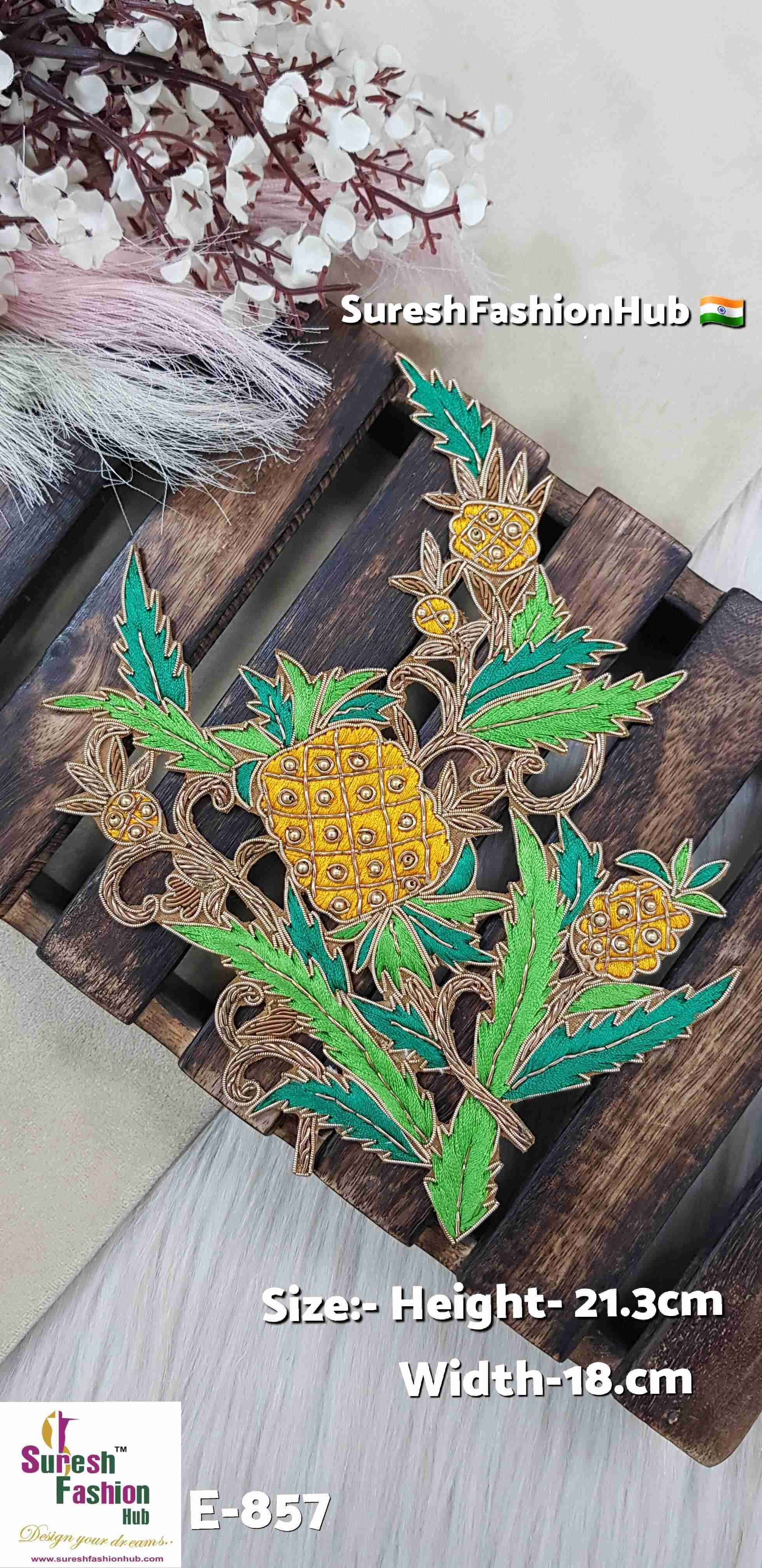 Handmade Floral Patch Design