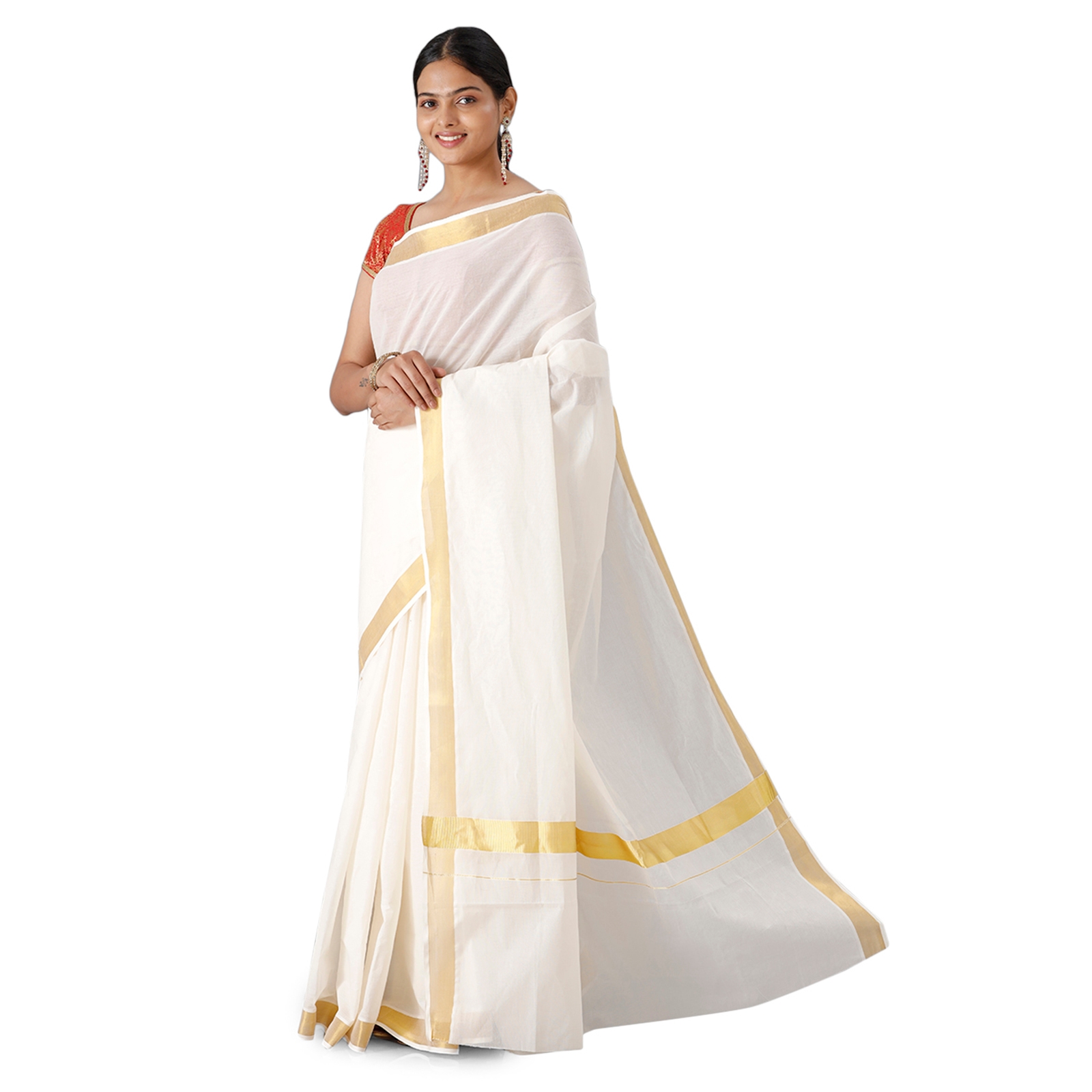 Ramraj Cotton | Ramraj Cotton Kerala Traditonal Cotton Saree for Women. 2