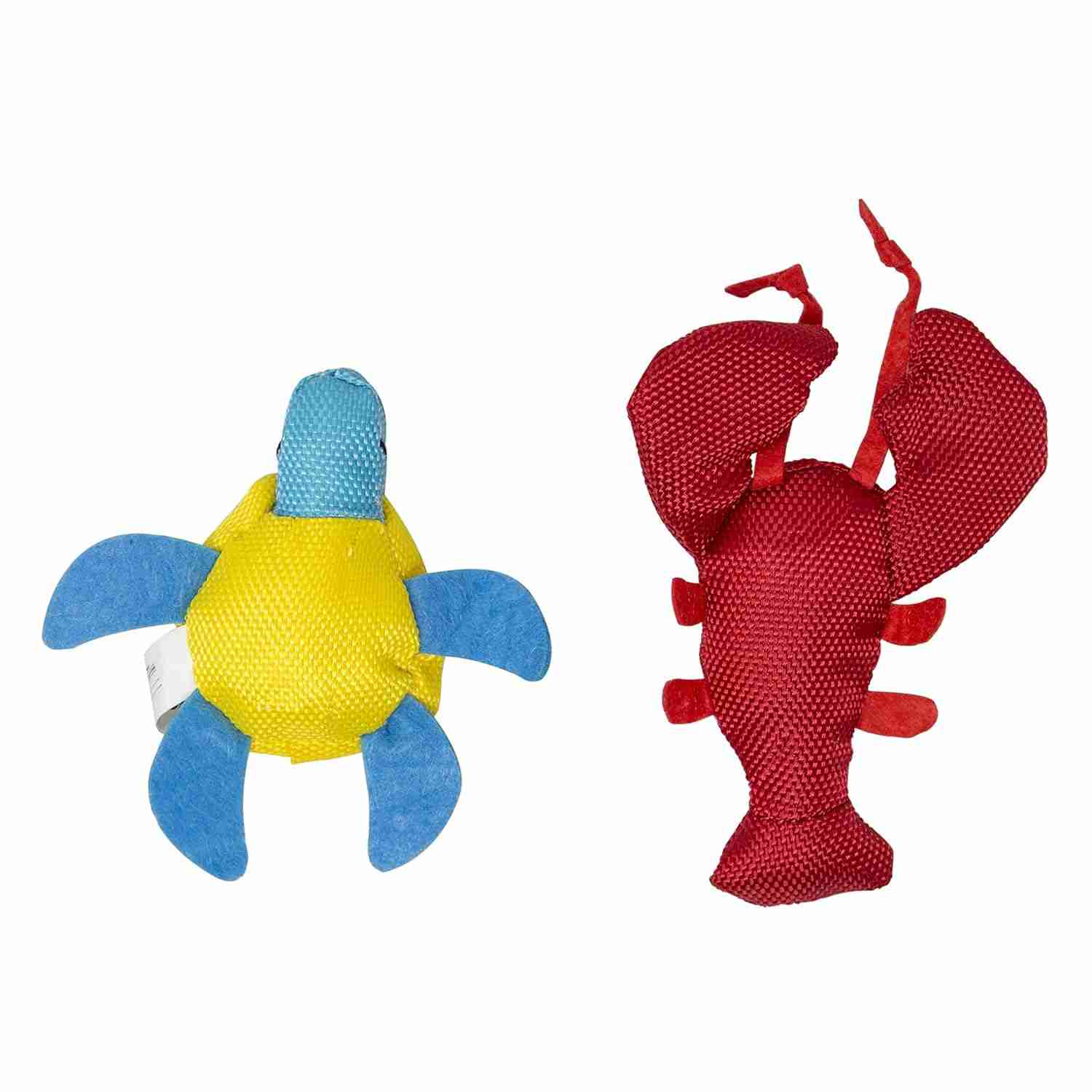 Barkbutler Fofos Summer Turtle With Lobster Interactive Toy for Cats, 13.5 CM