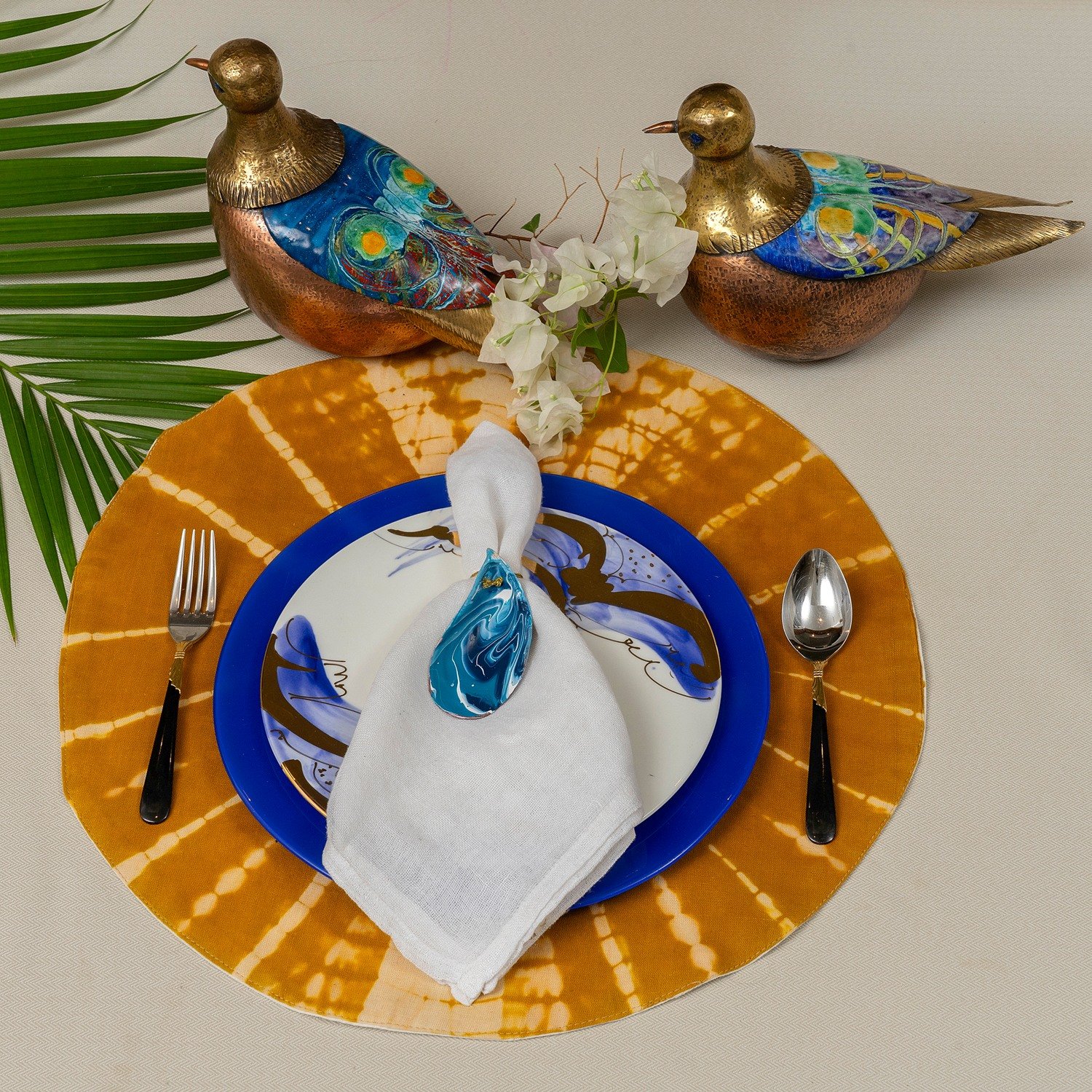 Shibori Yellow Placemats