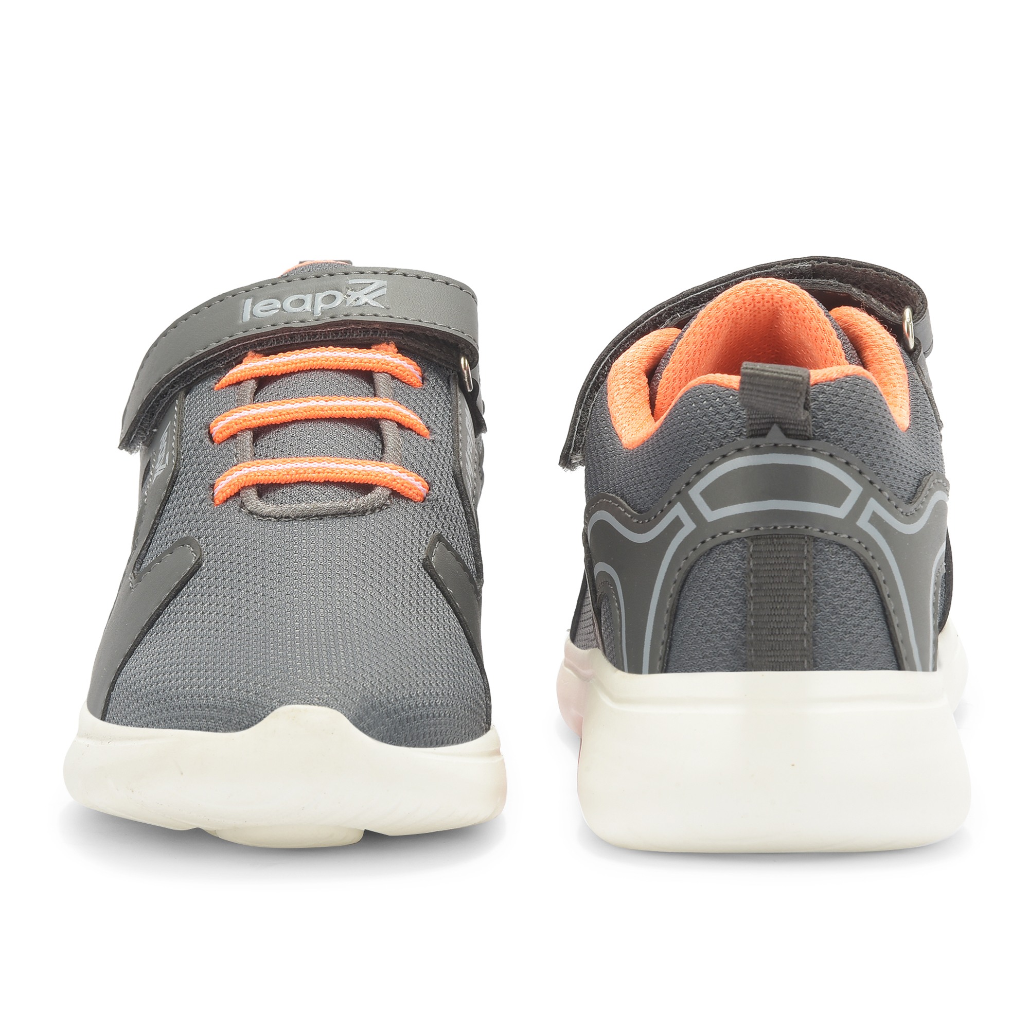 LEAP7X by Liberty ETHAN E Grey Sports Shoes for Kids